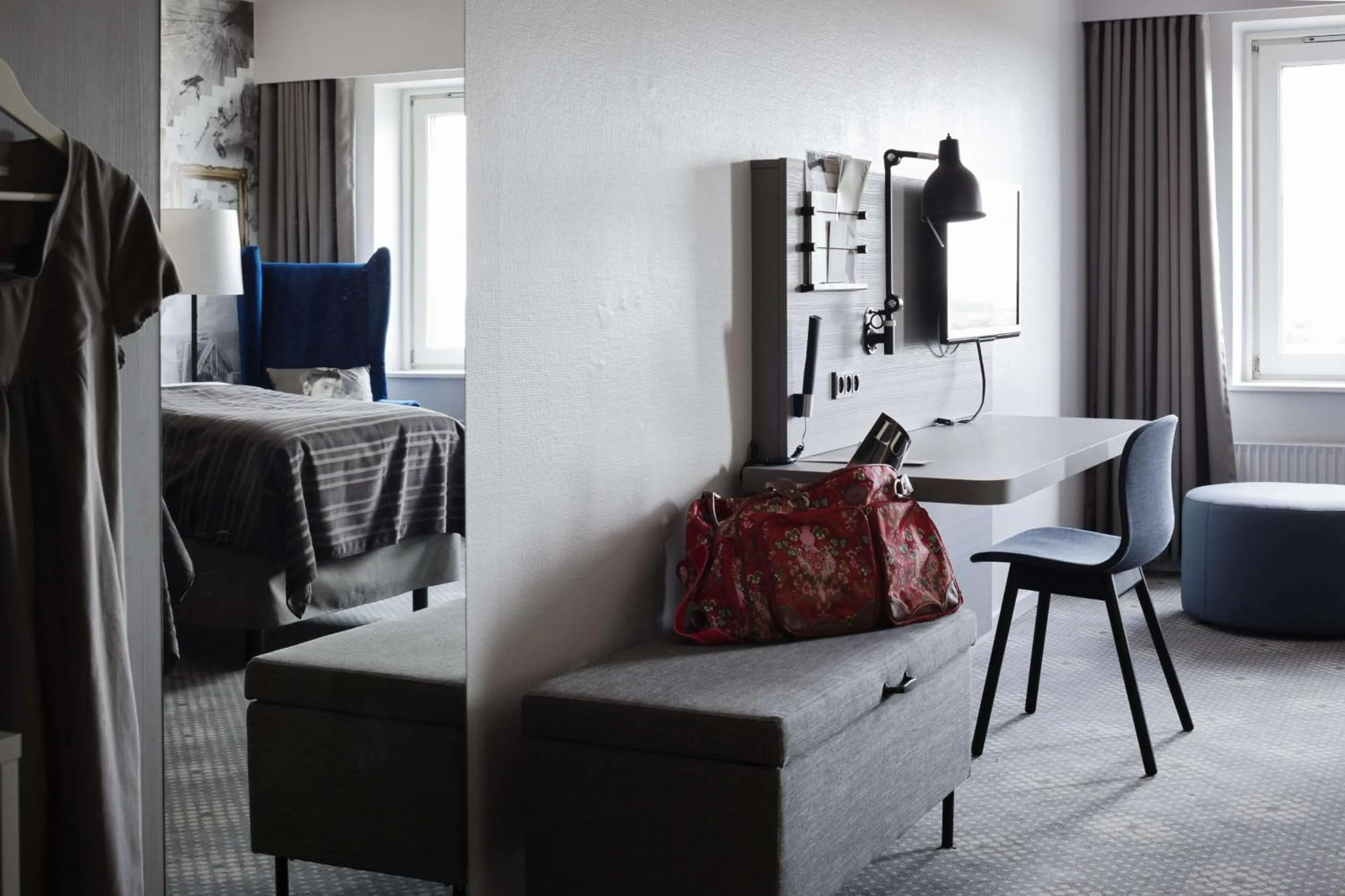 Bedroom, Bed in Scandic Regina