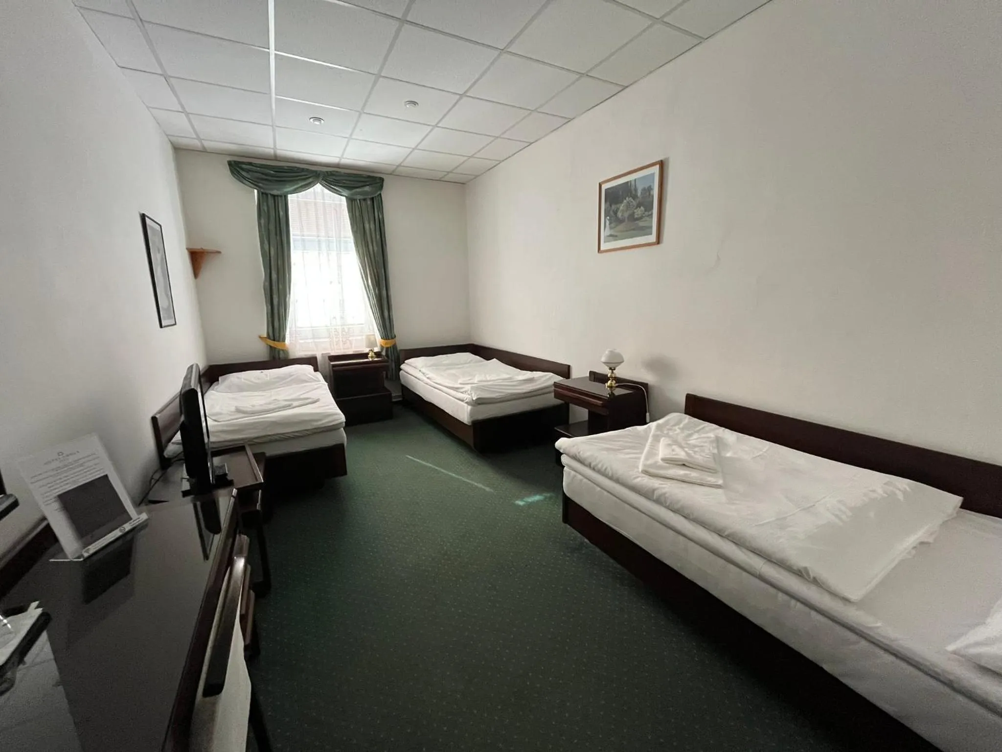 Bed in Hotel Omega Brno