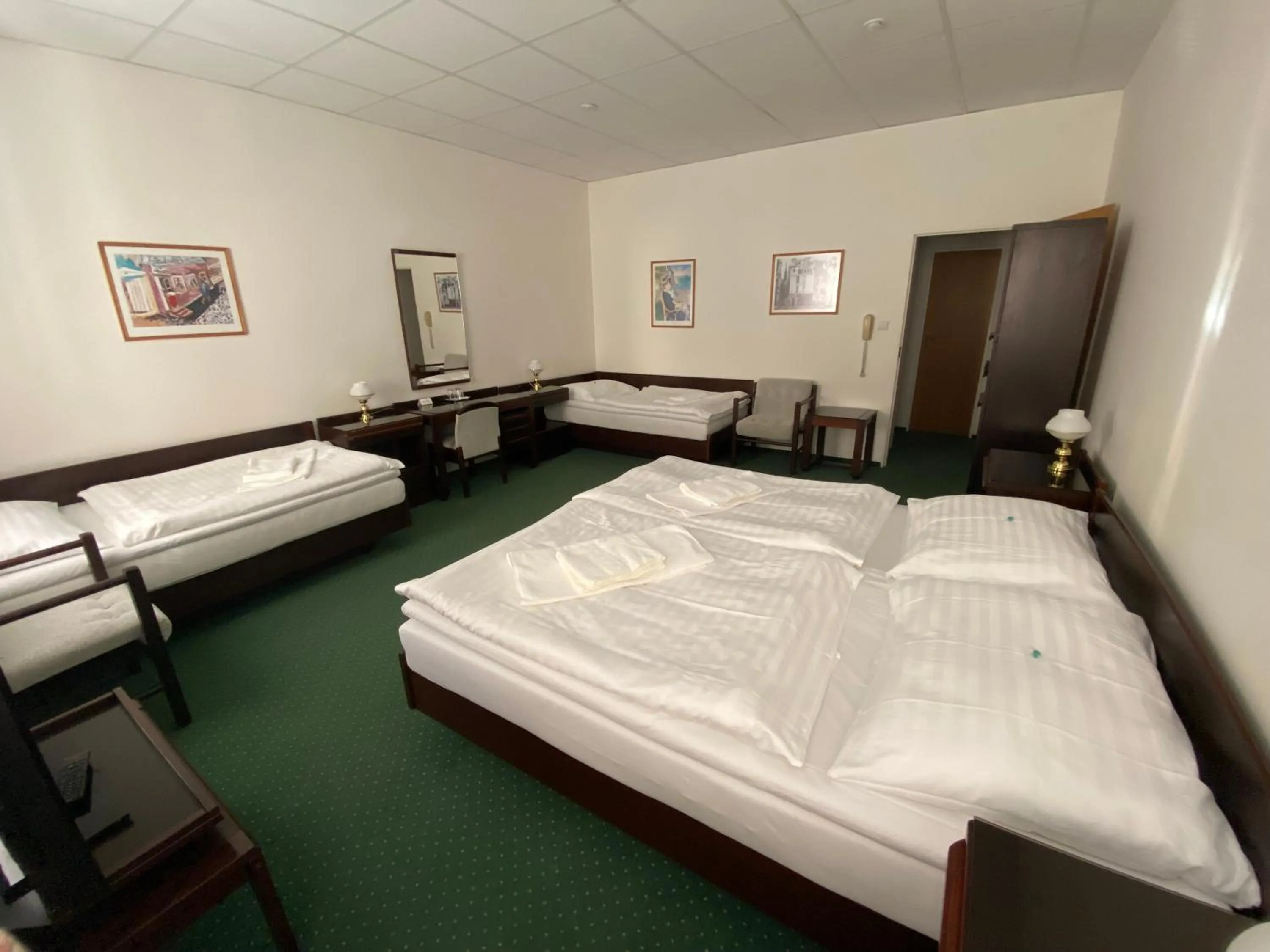 Bed in Hotel Omega Brno