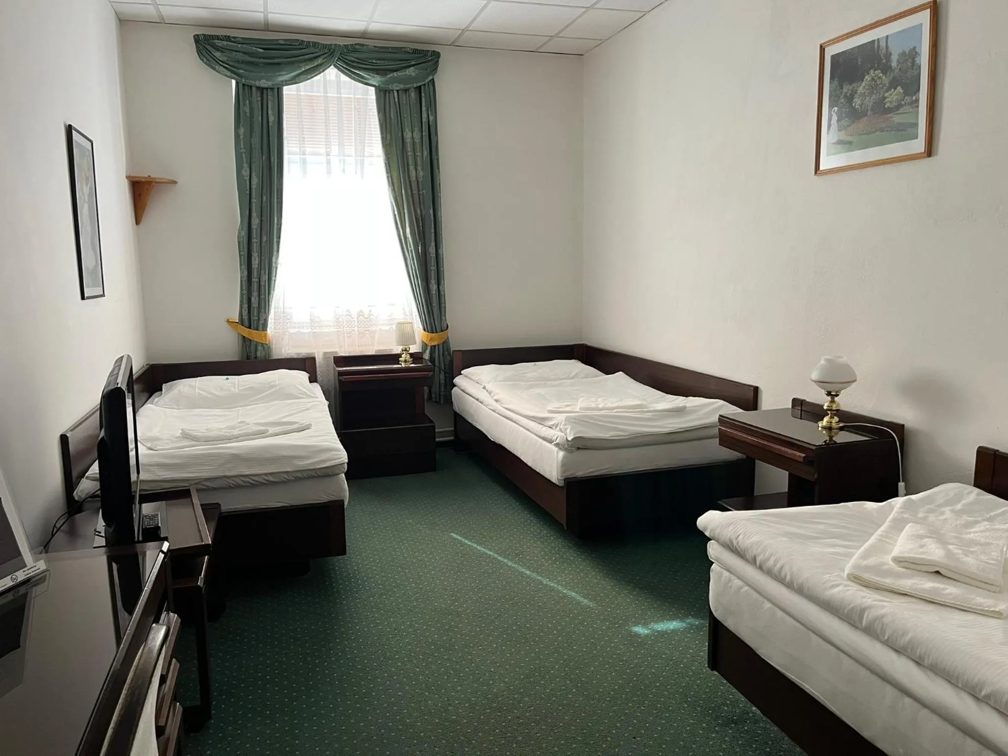 Bed in Hotel Omega Brno