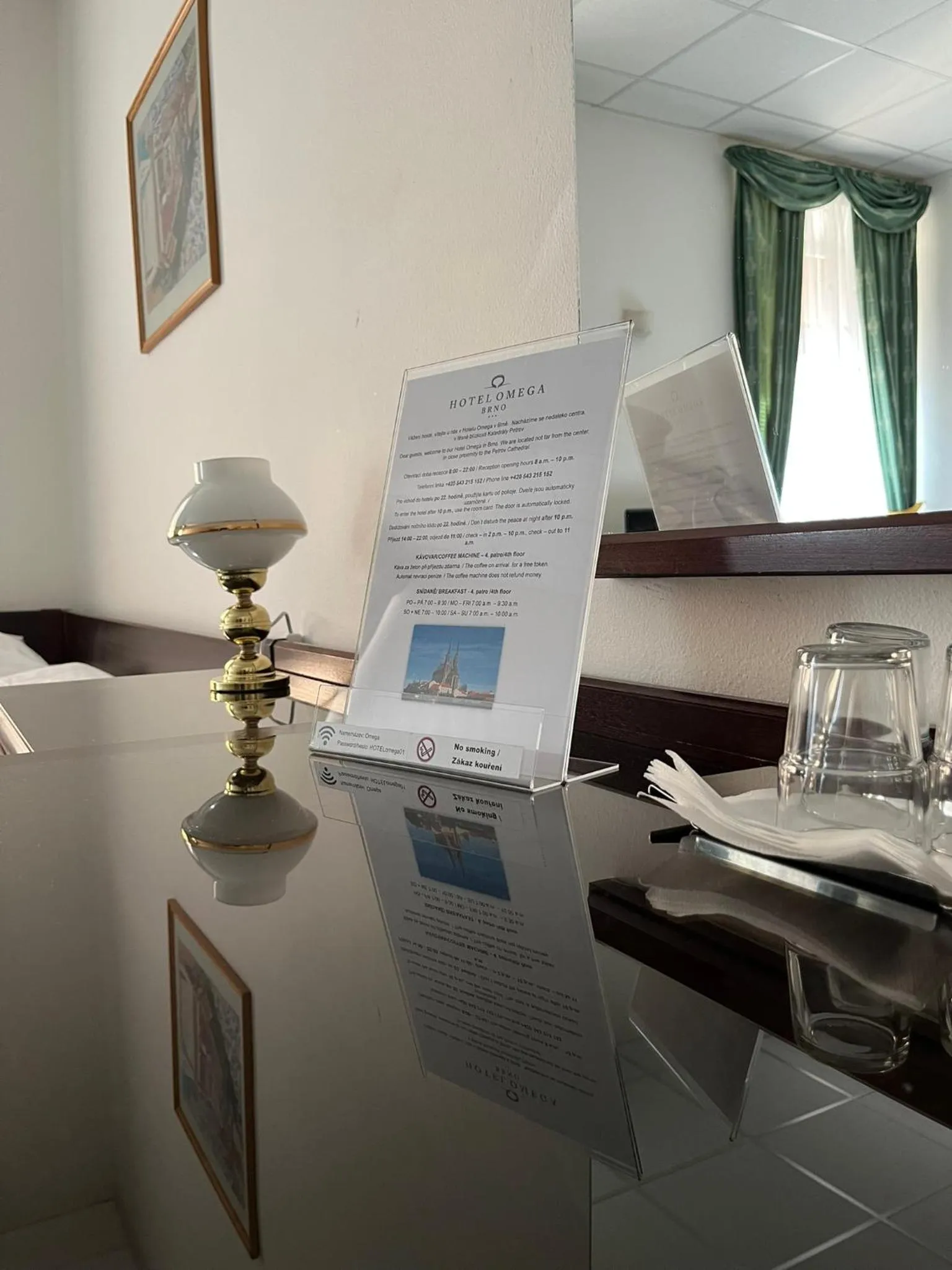 Property building in Hotel Omega Brno