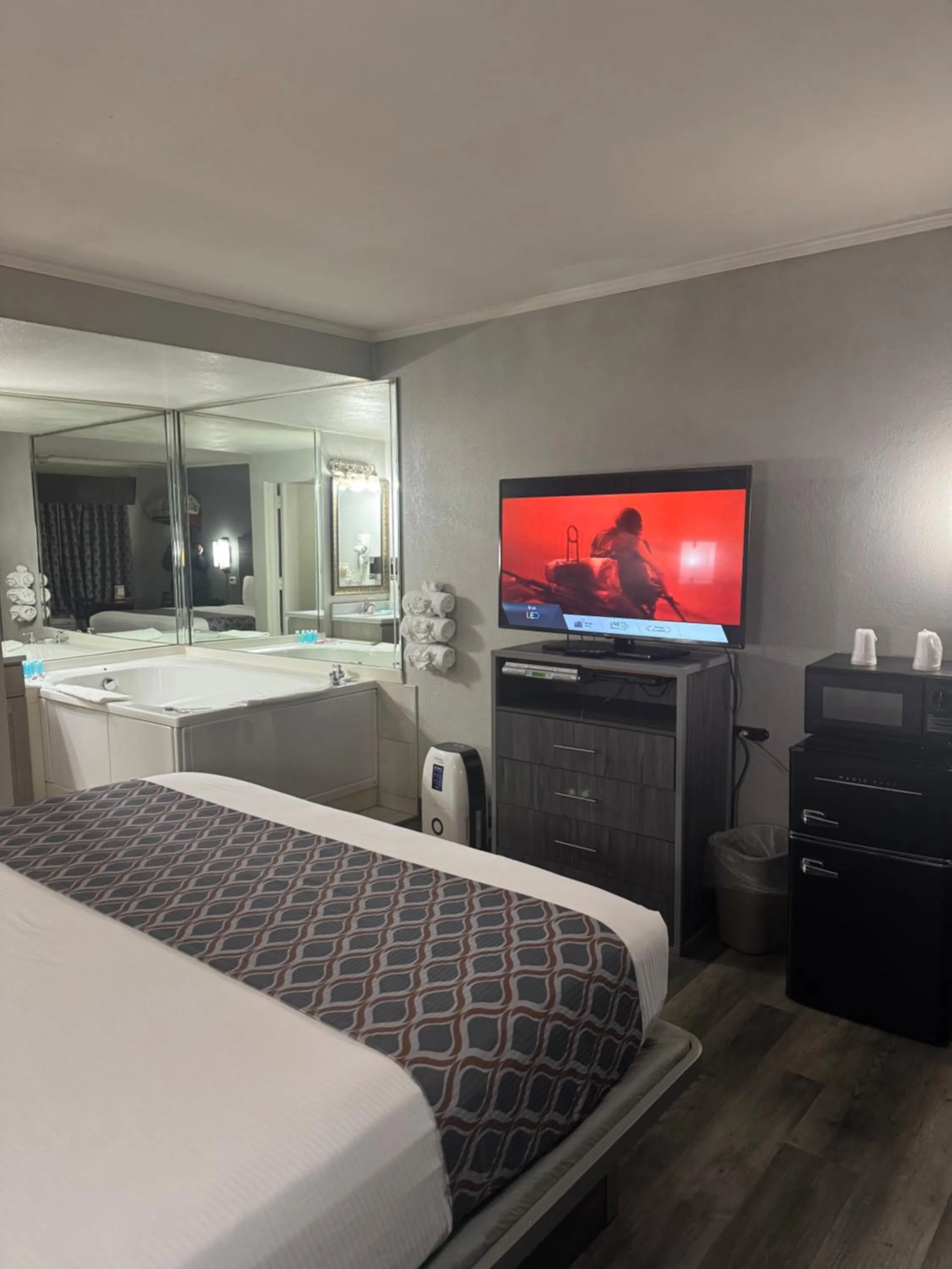 Bed in Blue Star Motel