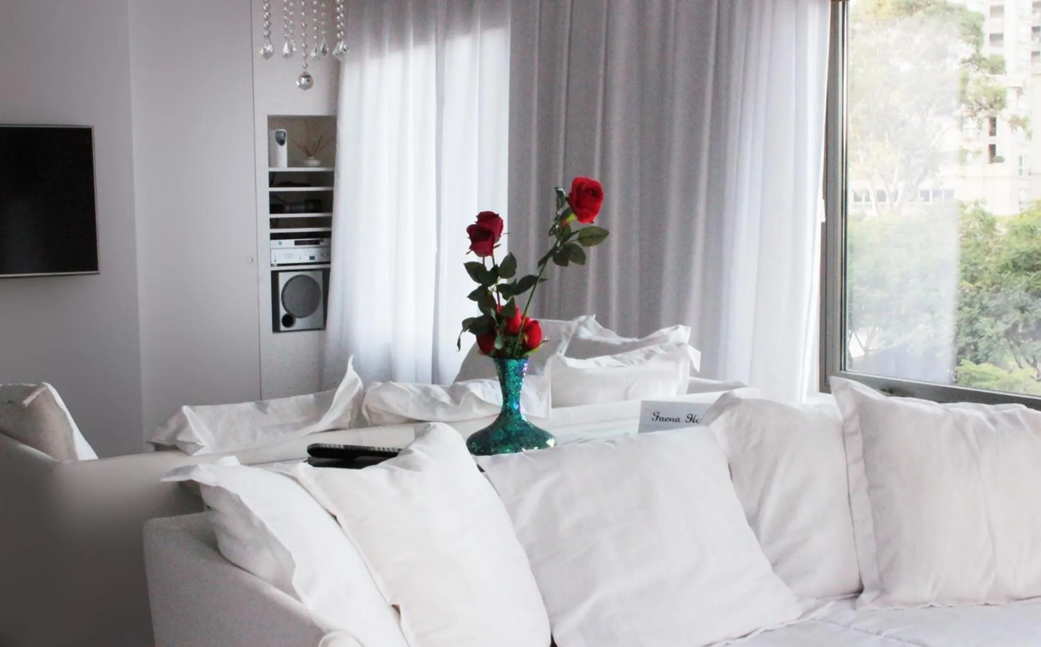 Living room, Bed in Residence Master Suite en Porteño Building