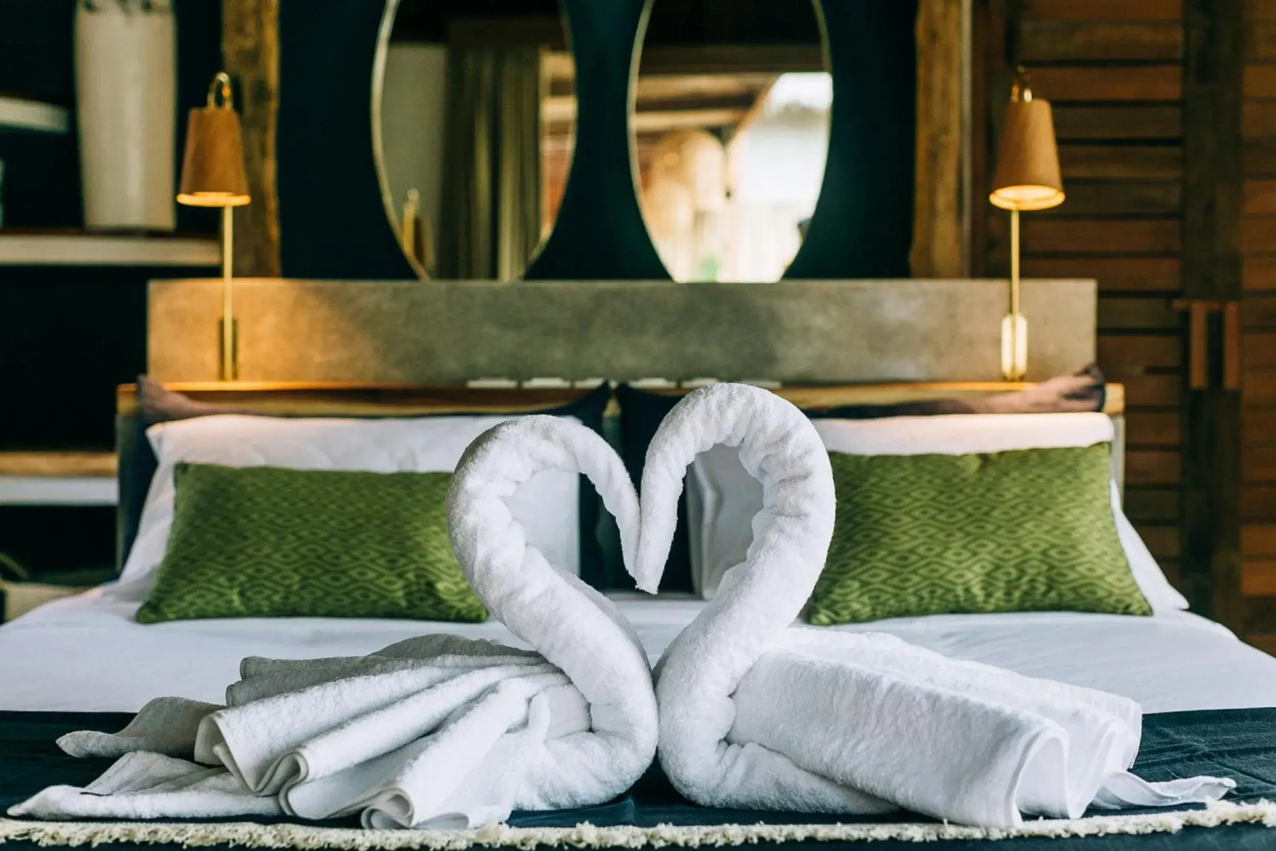 Bed in Majo Private Villas Bed in Majo Private Villas