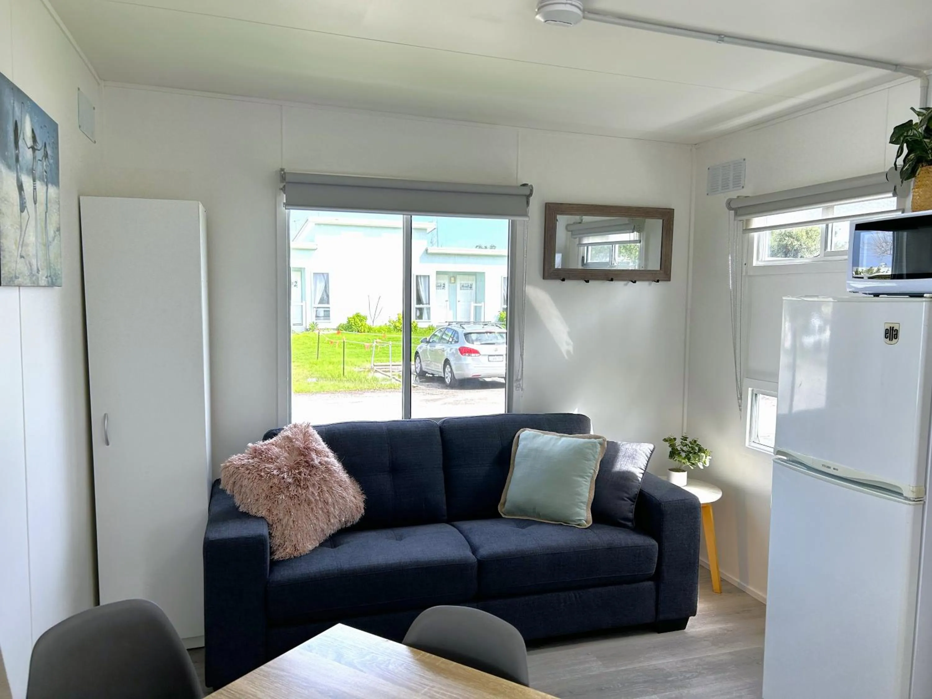 Seating area in Mandurah Coastal Holiday Park