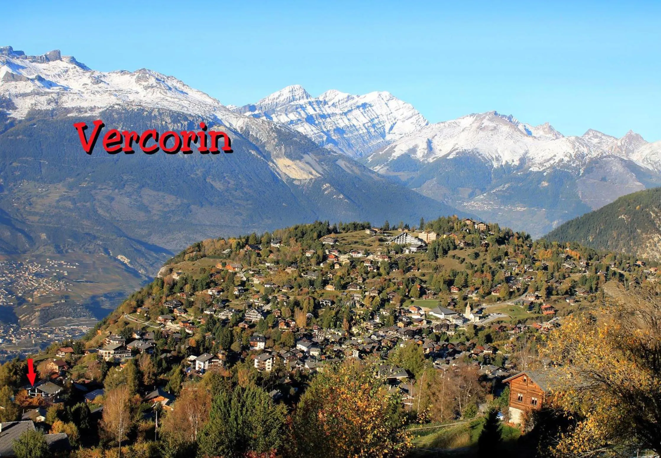 Bird's eye view in La Montagnette, VERCORIN