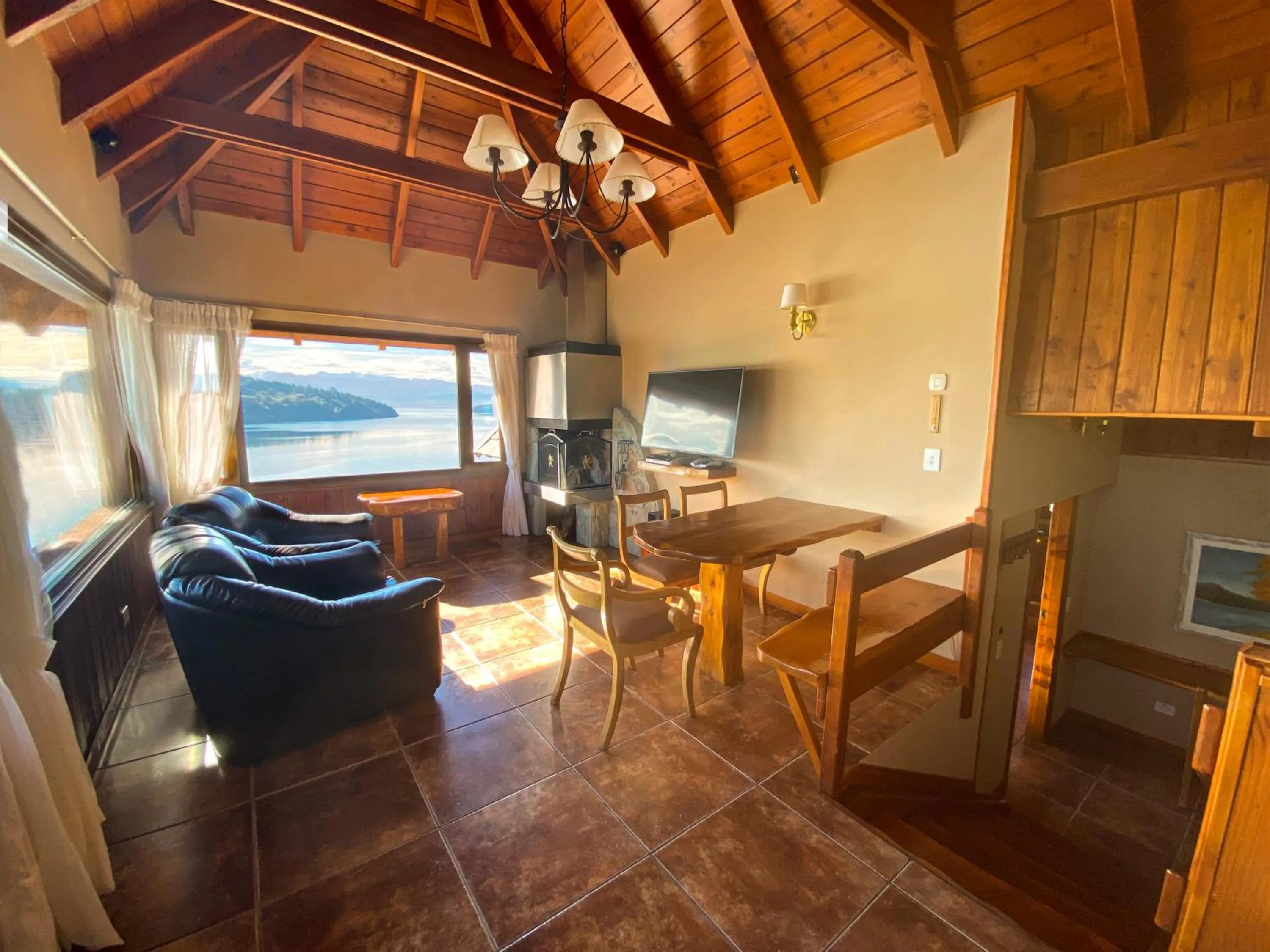 Seating area in Charming Luxury Lodge & Private Spa