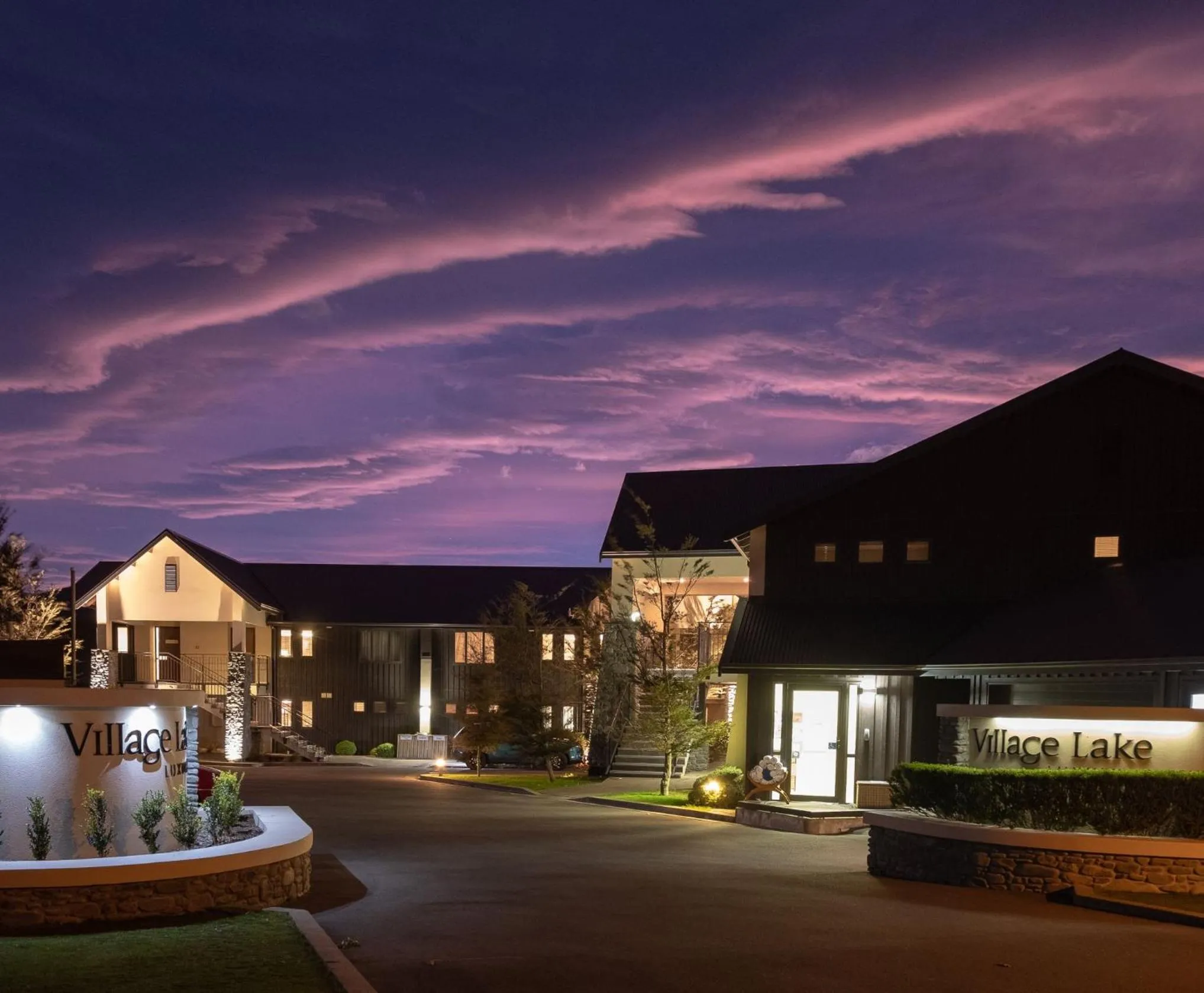 Property building in Village Lake Luxury Apartments