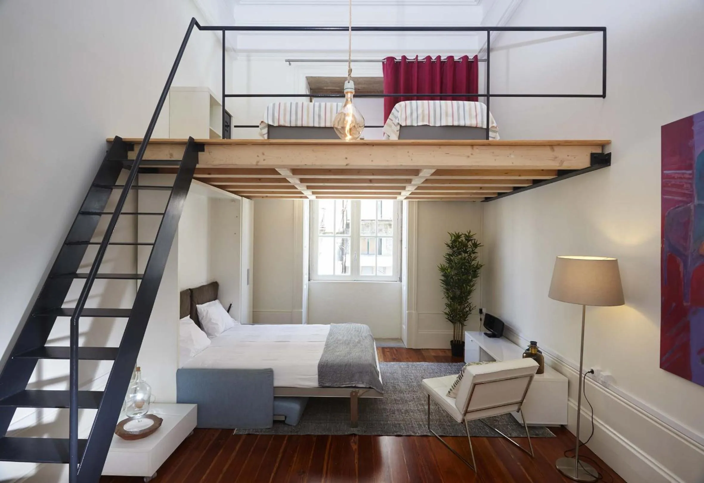 Living room in The Passenger Hostel