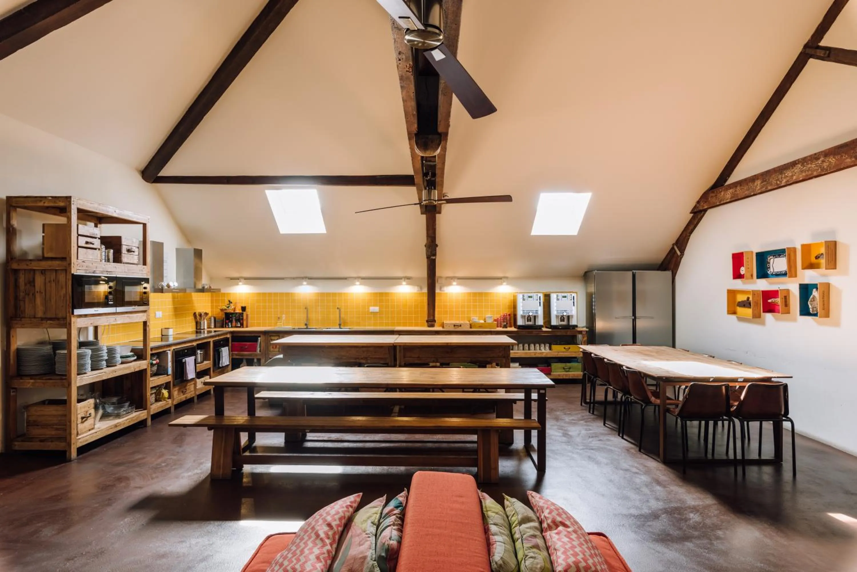 Communal lounge/ TV room in The Passenger Hostel