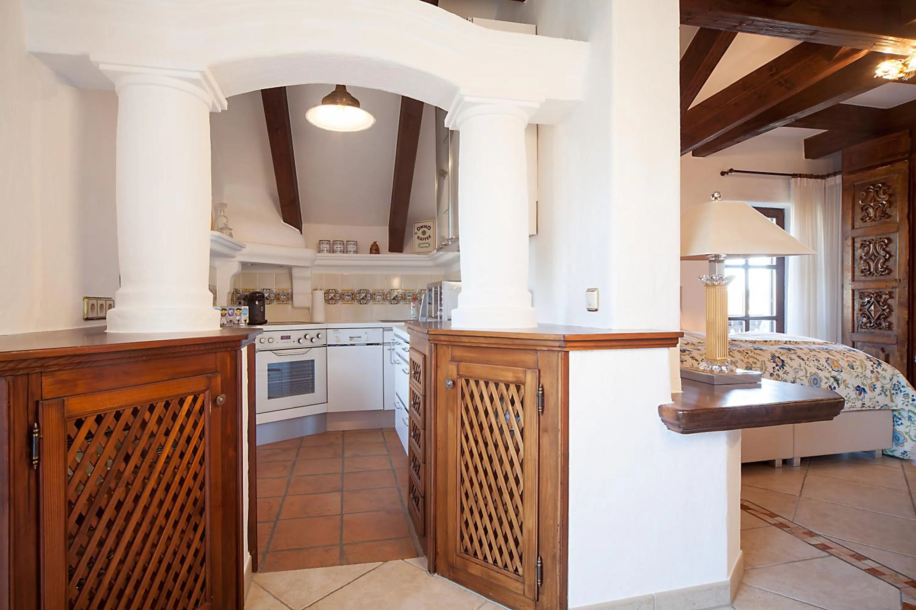Kitchen or kitchenette in Romantik Villa