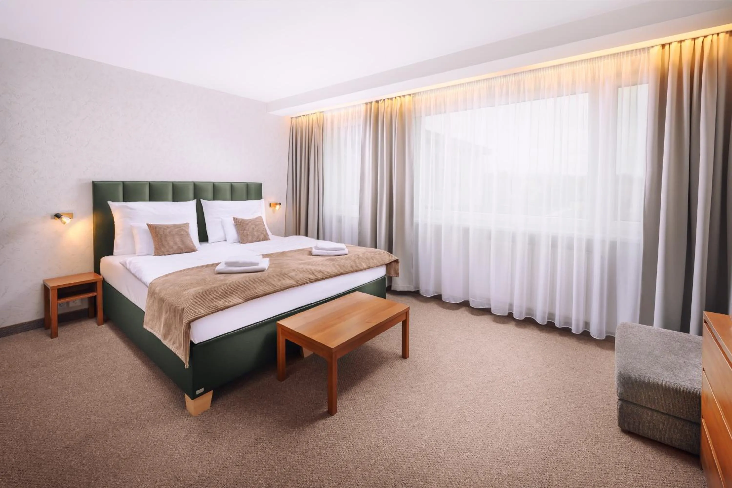 Bed in Hotel Janosik