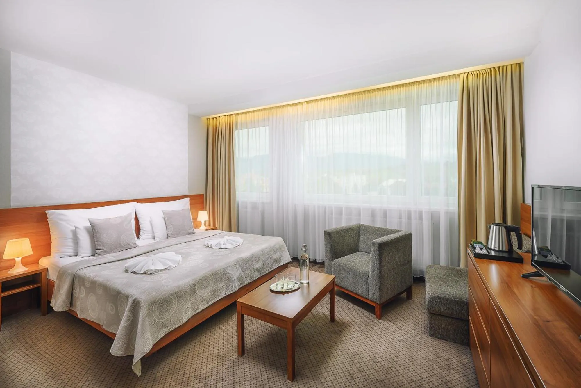 Bed in Hotel Janosik