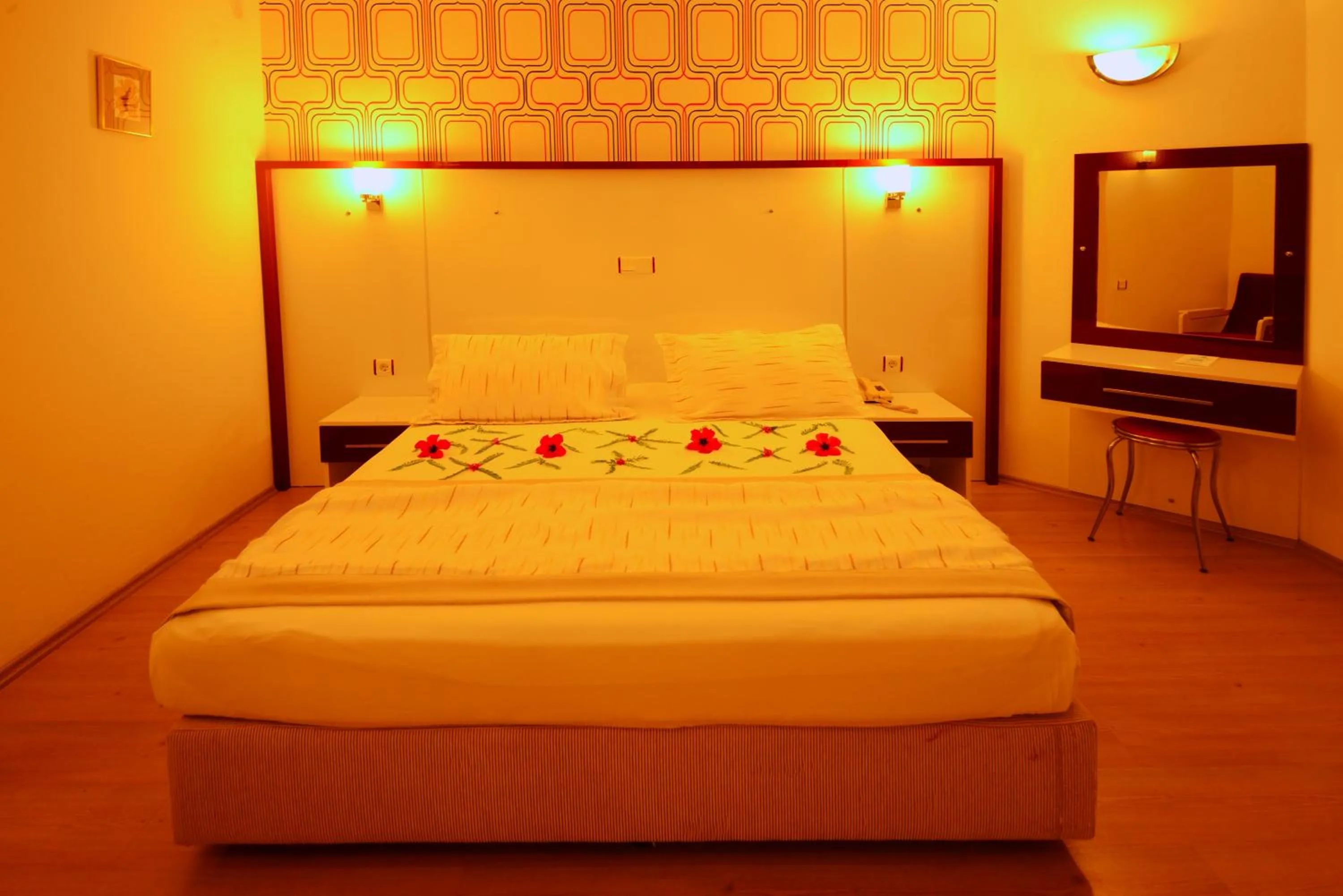 Bed in Hotel Pirat