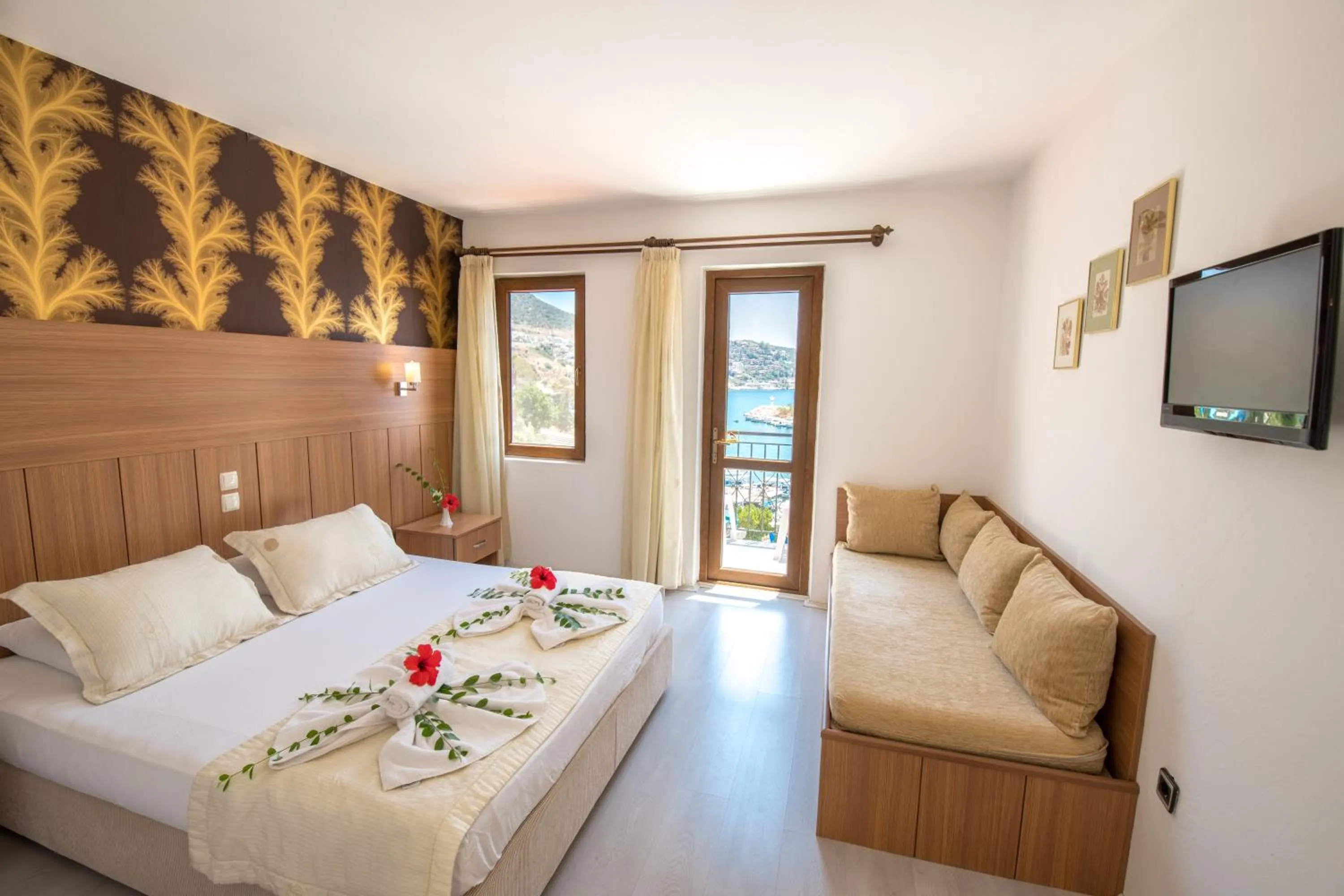 Bed in Hotel Pirat