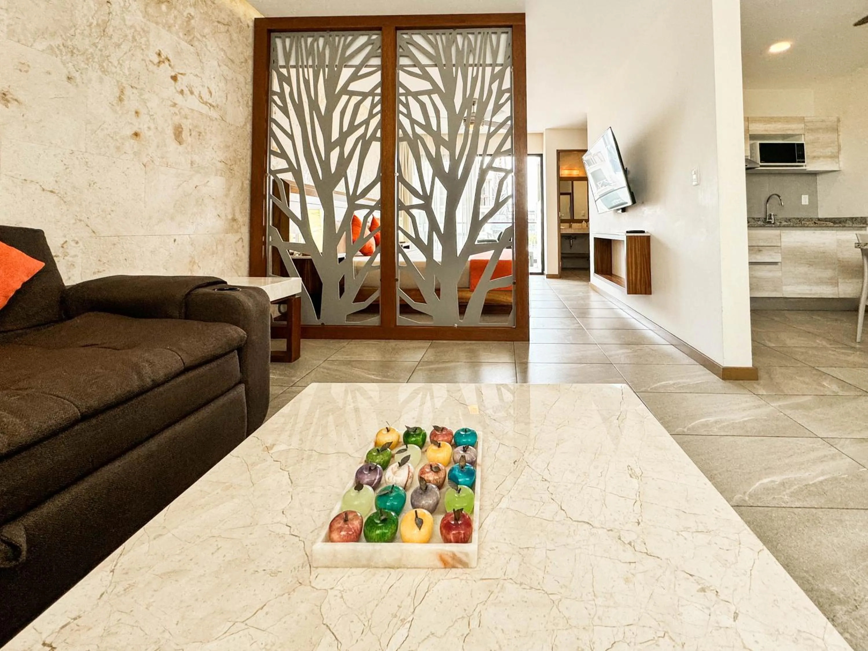 Living room in Grand Fifty Suites