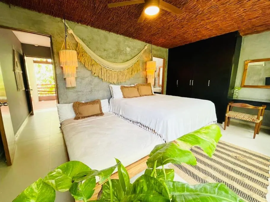 Bed in Luz de Luna Tulum Villa
