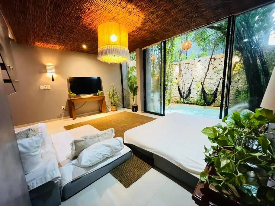 Bed in Luz de Luna Tulum Villa