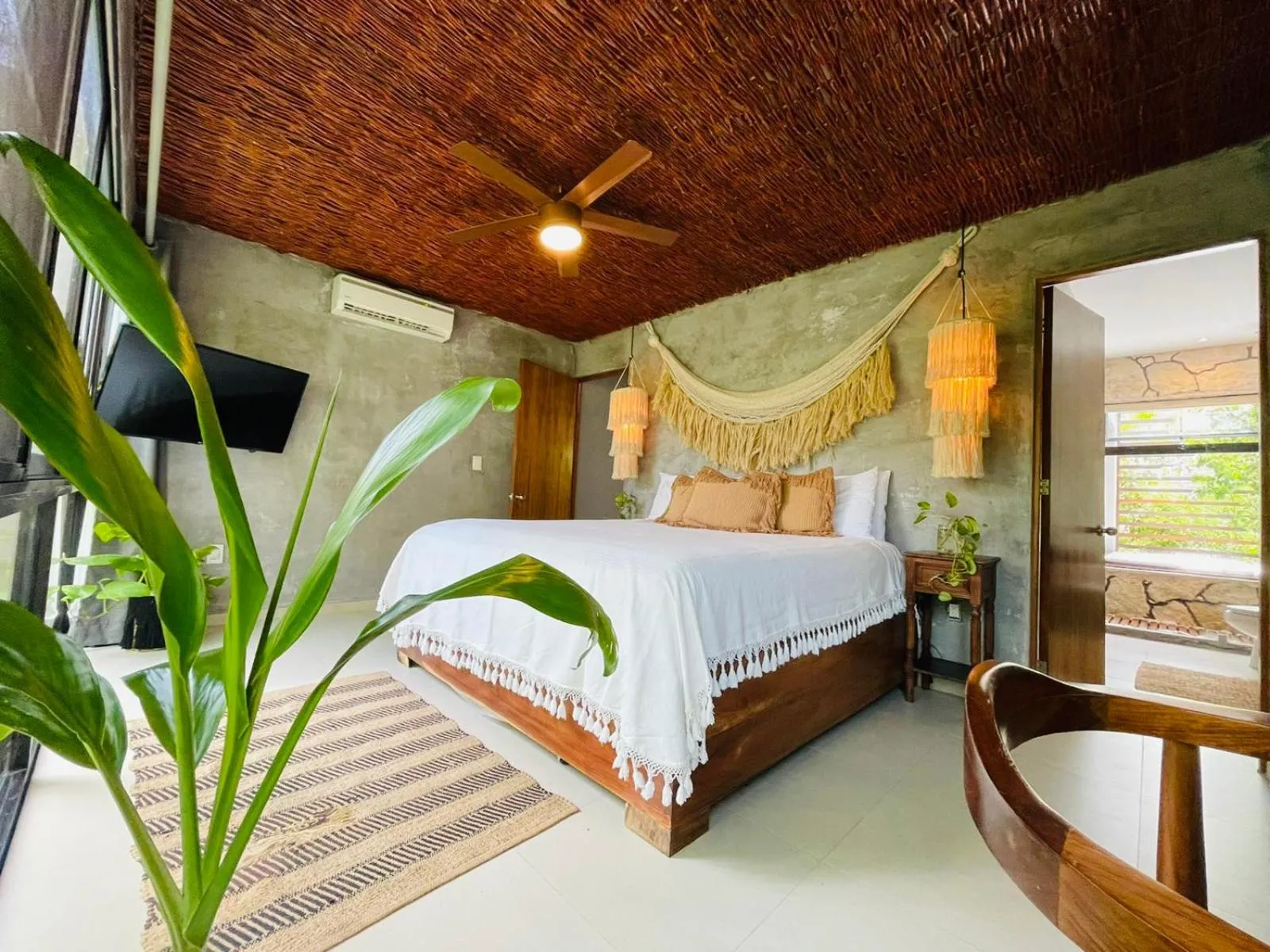 Bed in Luz de Luna Tulum Villa