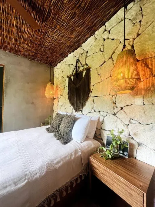 Bed in Luz de Luna Tulum Villa