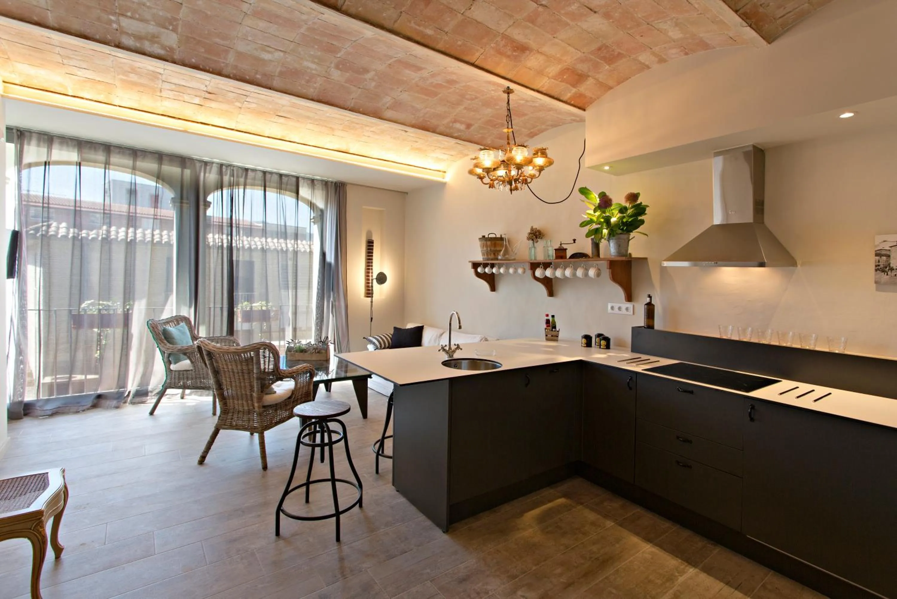 Kitchen or kitchenette in El Jardinet de Sant Esteve