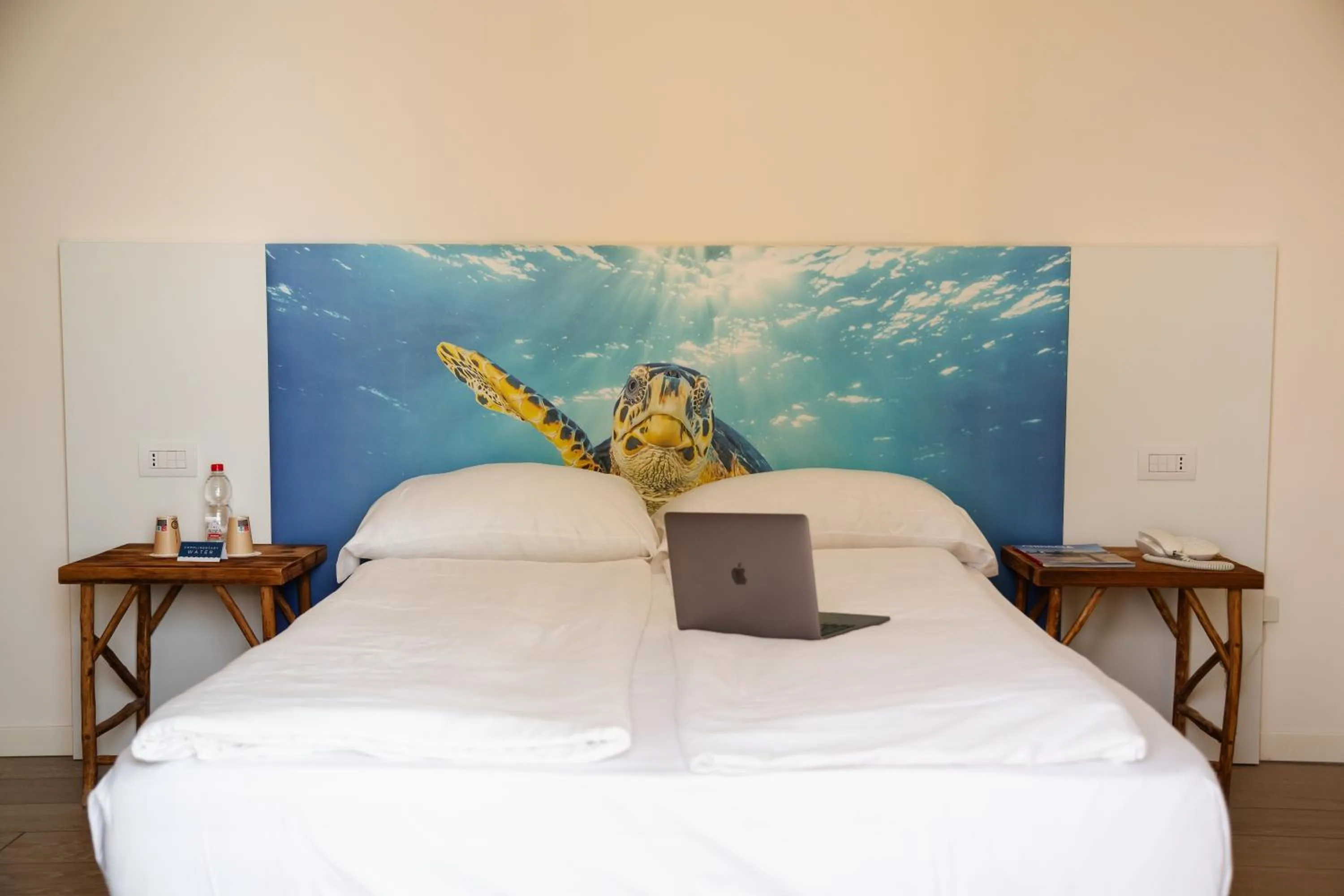 Bed in Hotel Mediterraneo