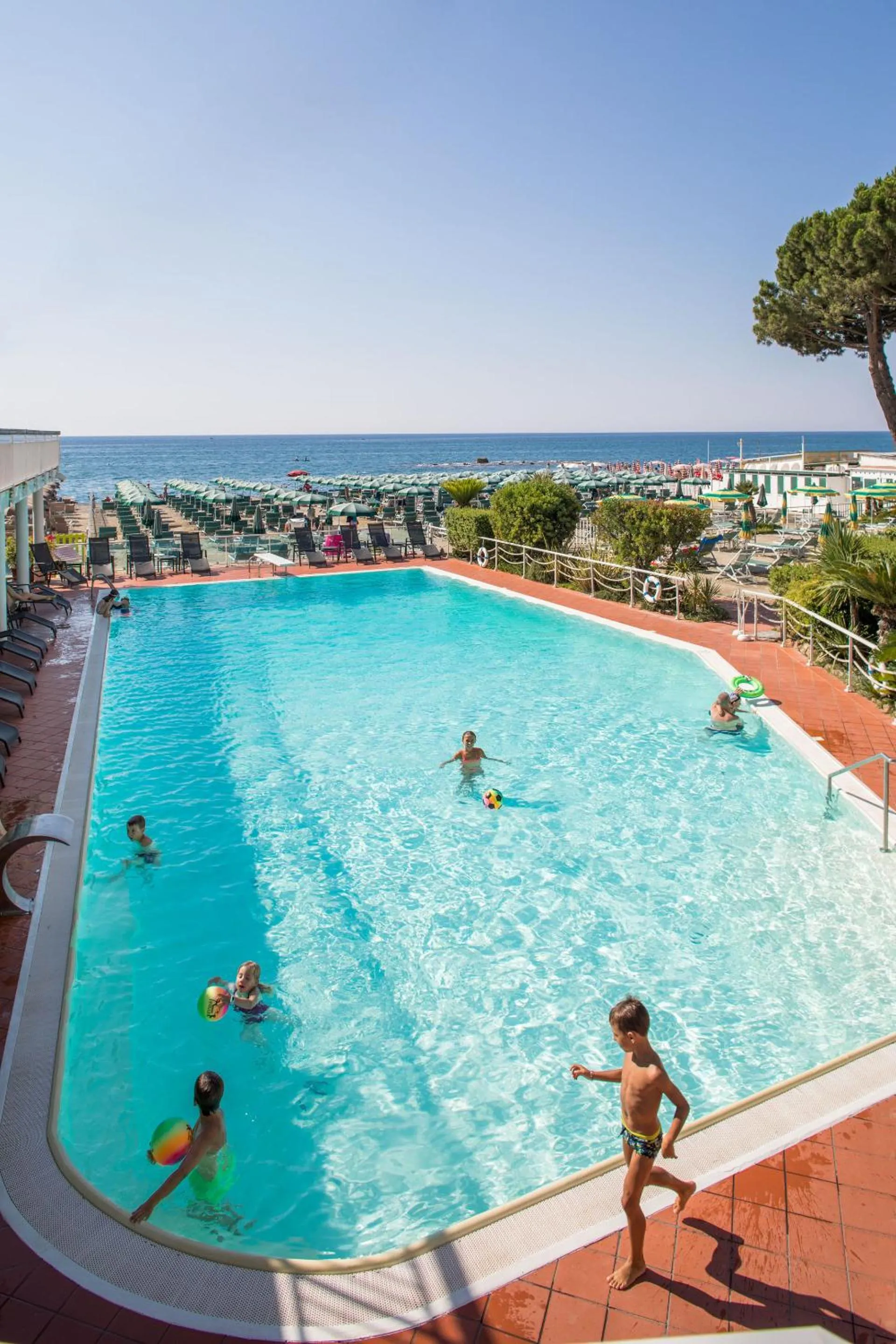 Pool view in Hotel Gabriella