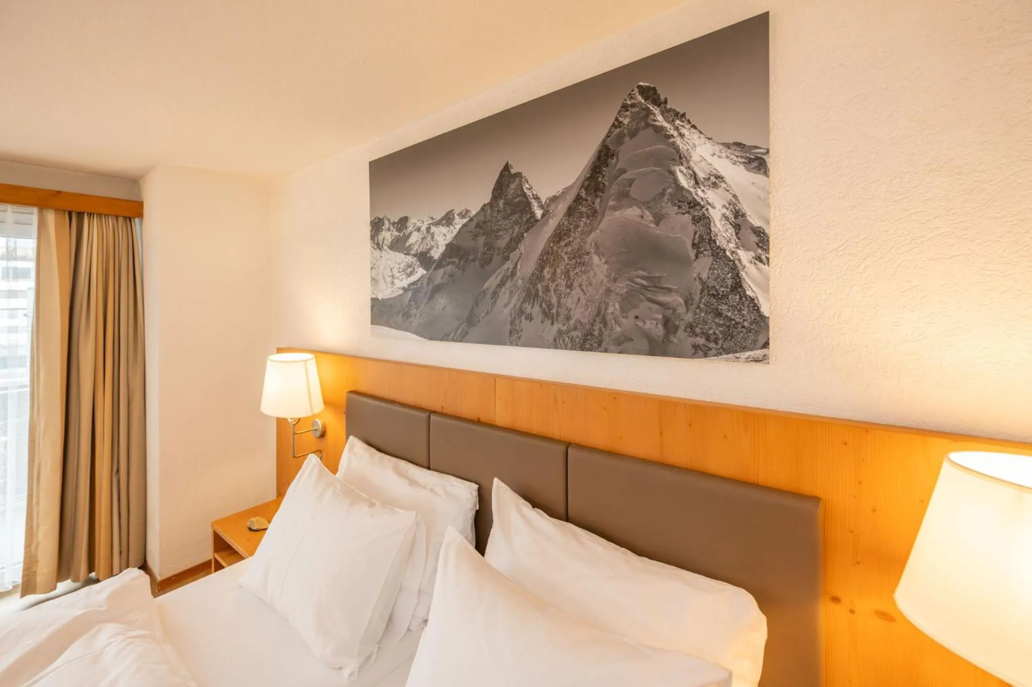 Bed in Hotel Sarazena