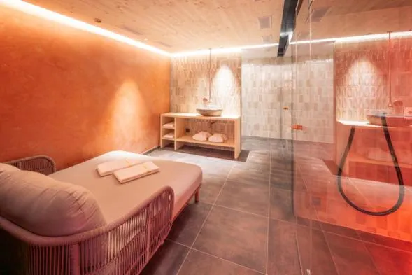 Bed in Hotel Sarazena