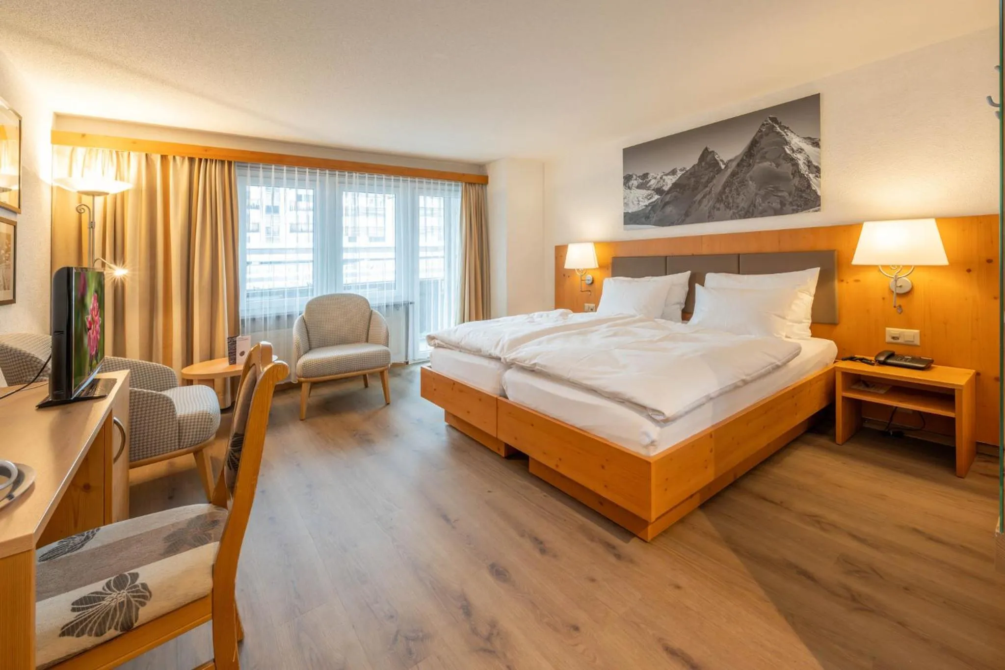 Bed in Hotel Sarazena