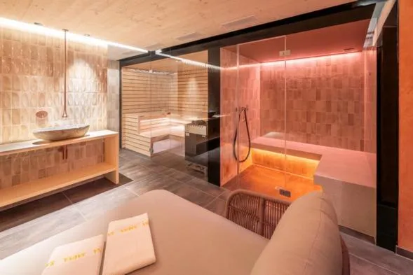 Bed in Hotel Sarazena