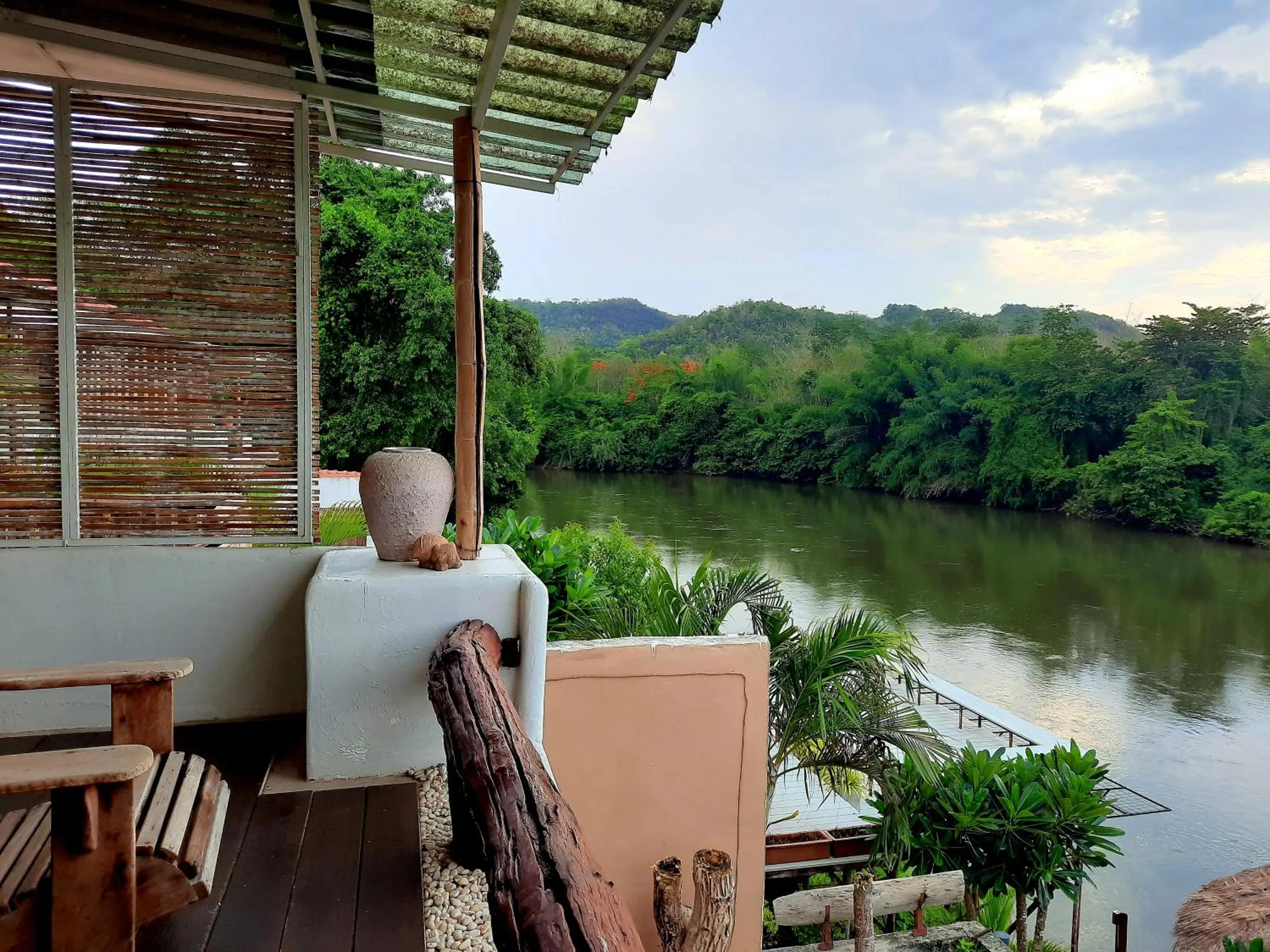 Patio in Chasorn Riverside Resort