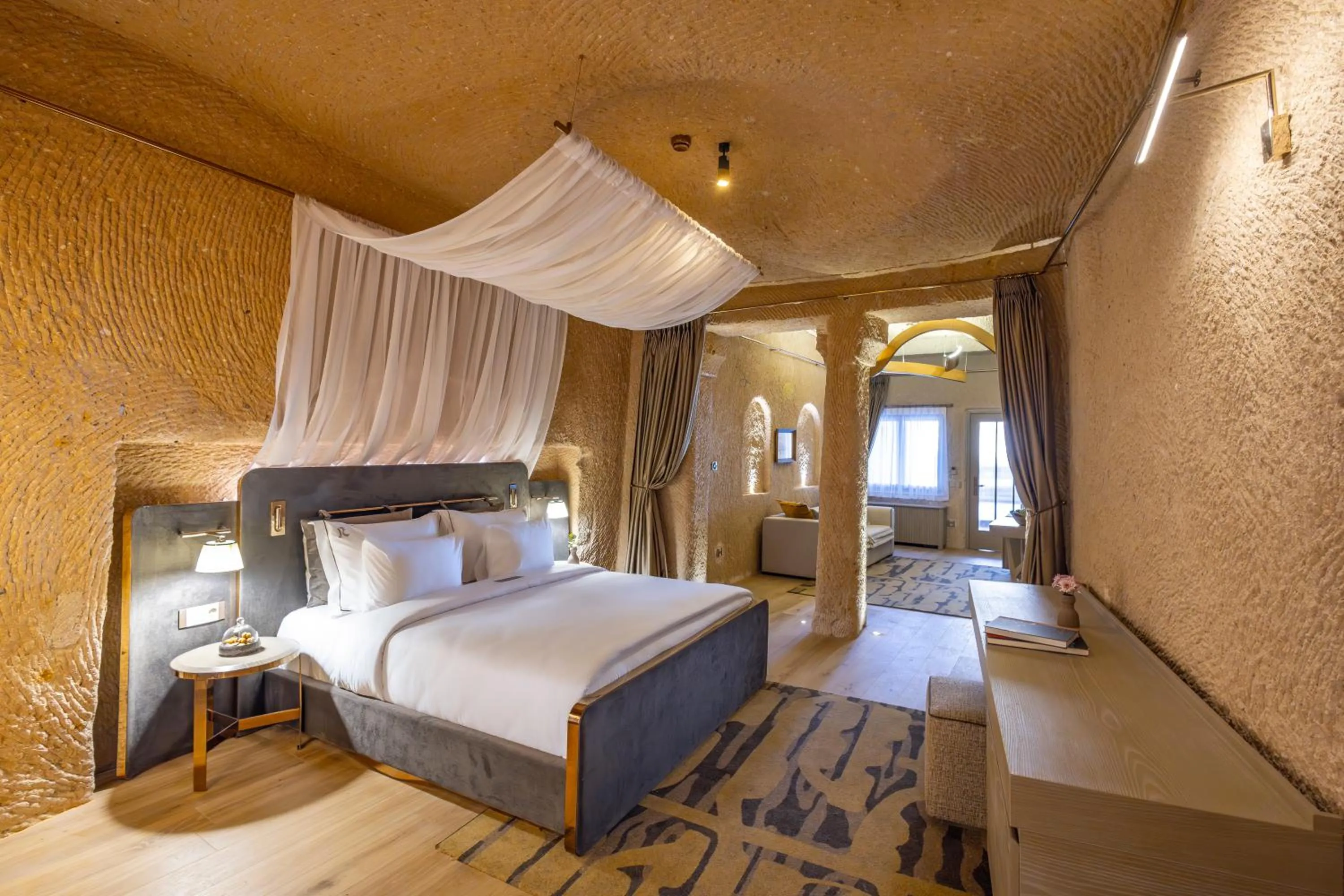 Bed in Avantgarde Refined Caves Of Cappadocia