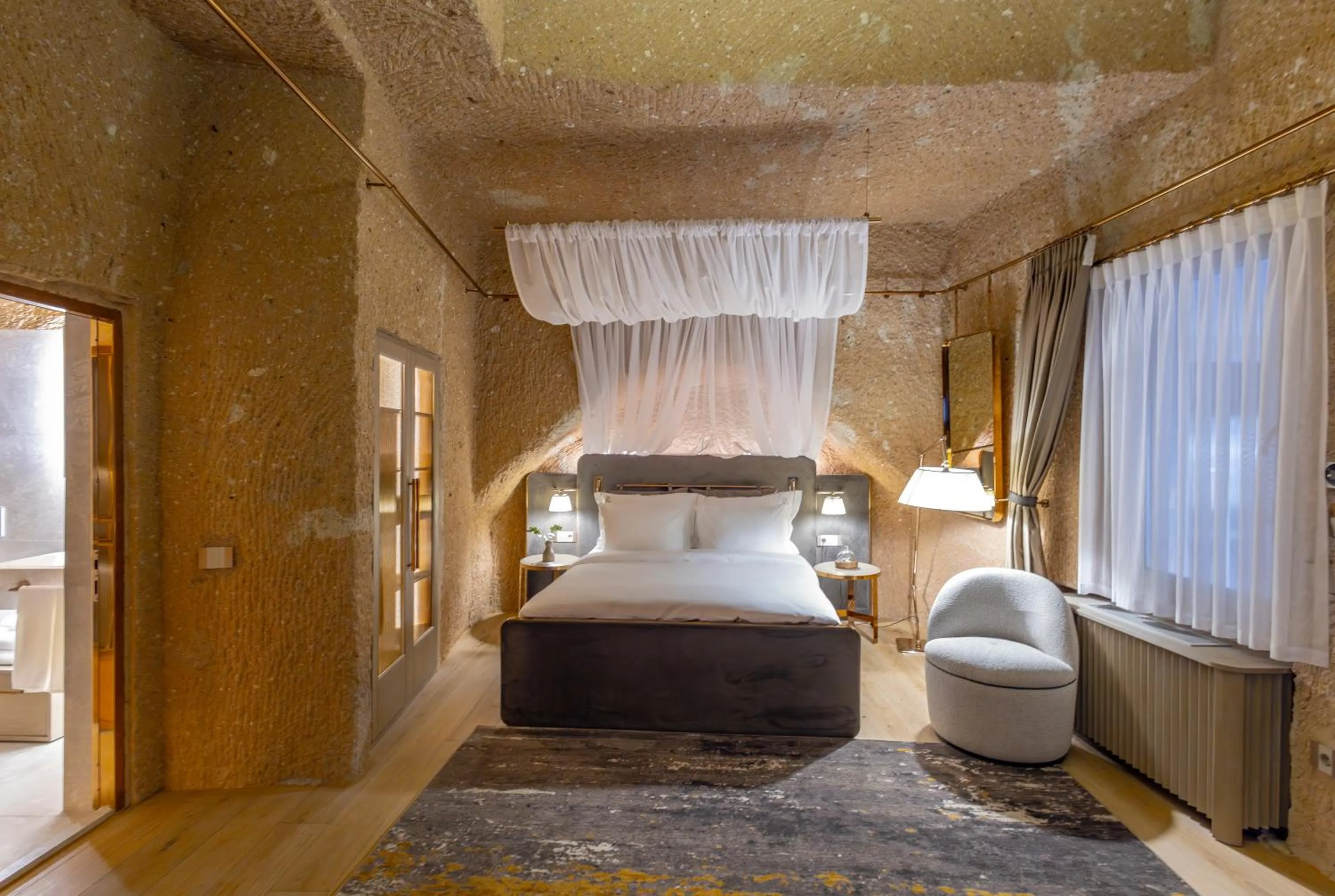 Bed in Avantgarde Refined Caves Of Cappadocia