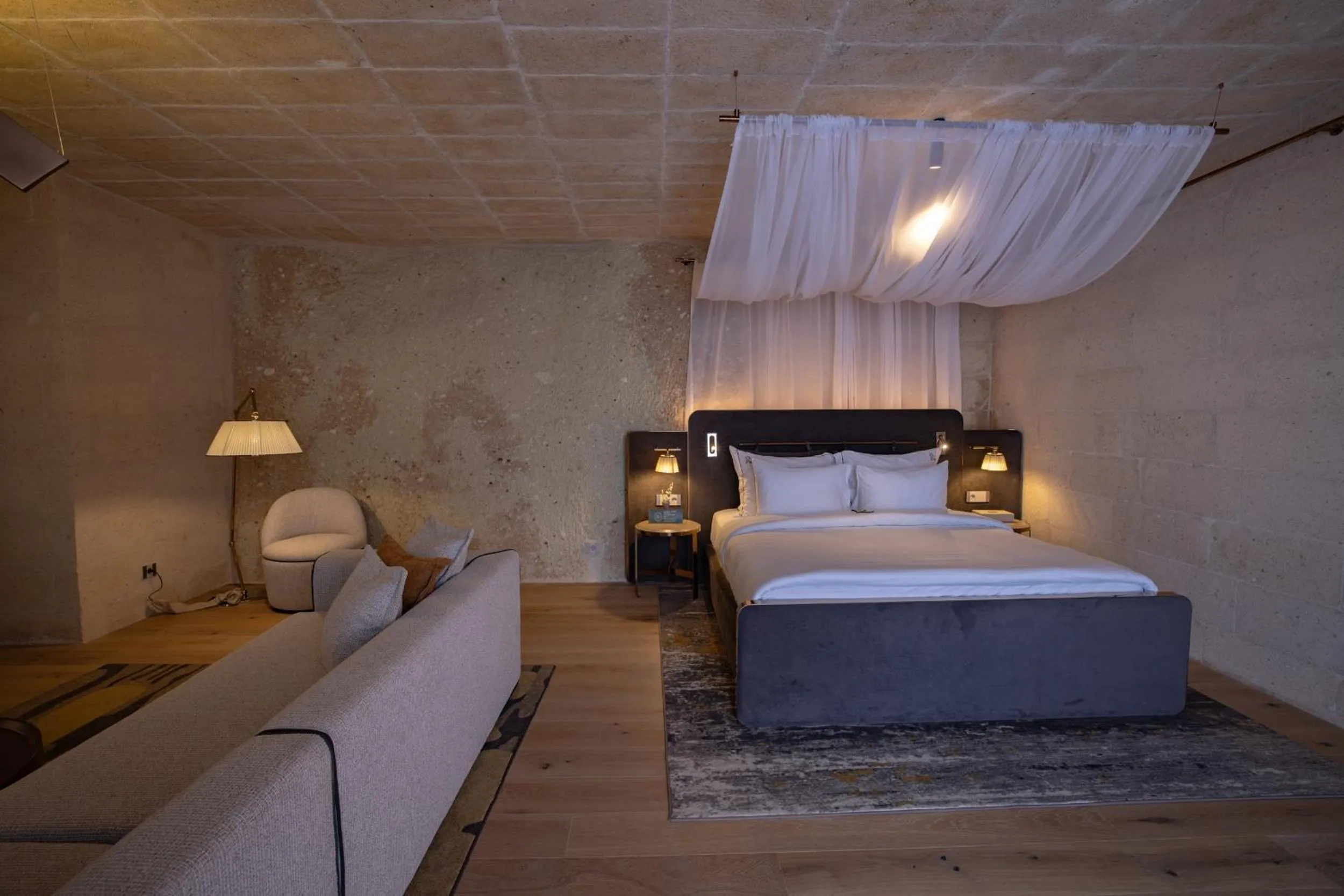 Bed in Avantgarde Refined Caves Of Cappadocia