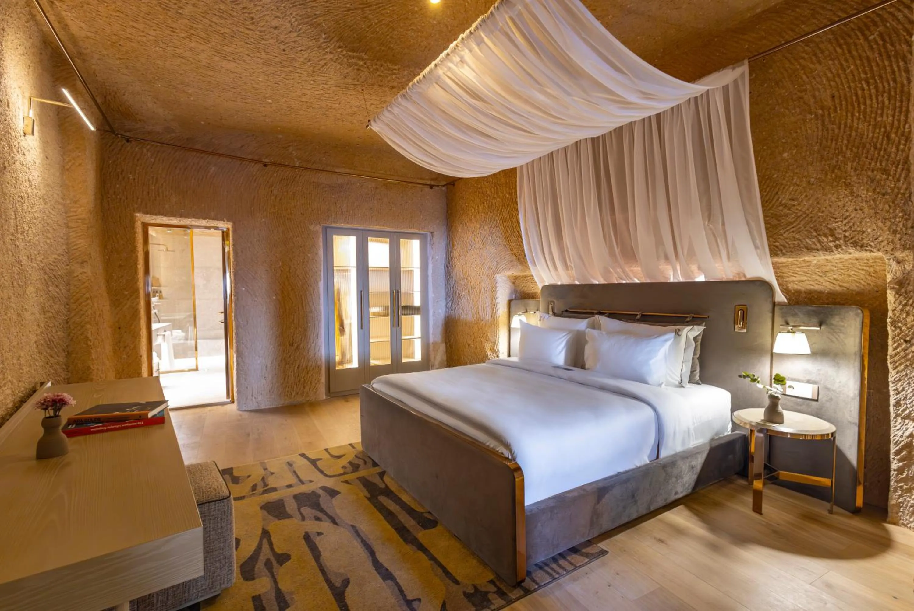 Bed in Avantgarde Refined Caves Of Cappadocia