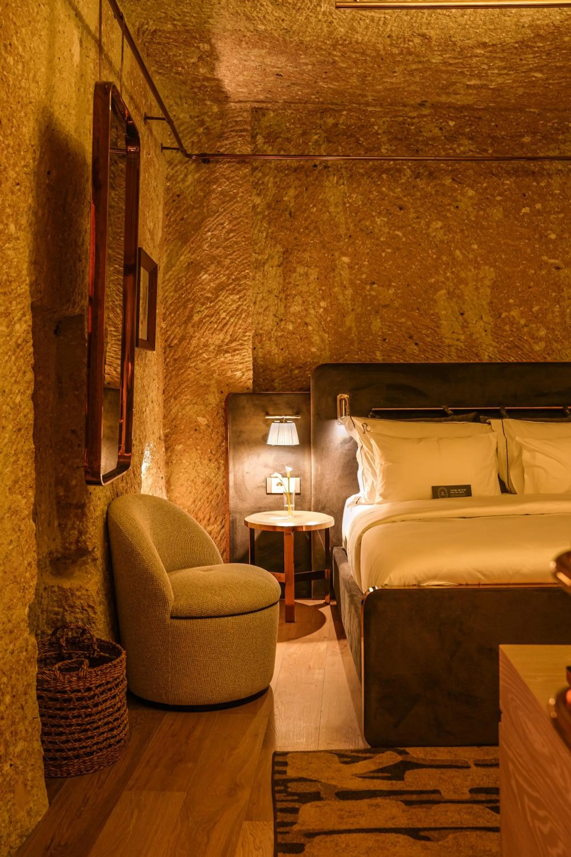 Bed in Avantgarde Refined Caves Of Cappadocia