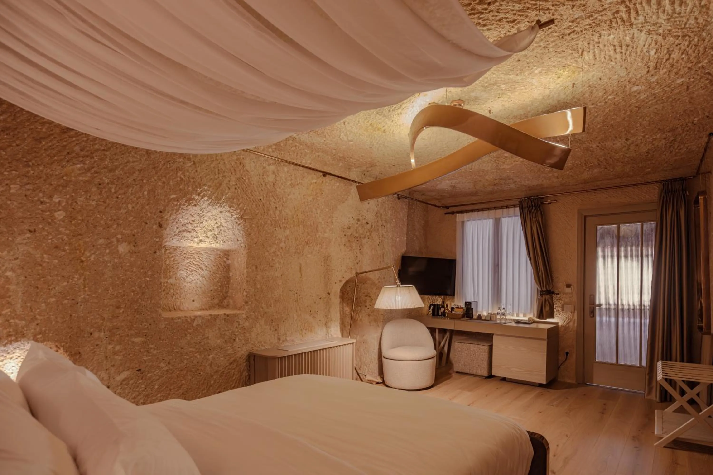 Bed in Avantgarde Refined Caves Of Cappadocia