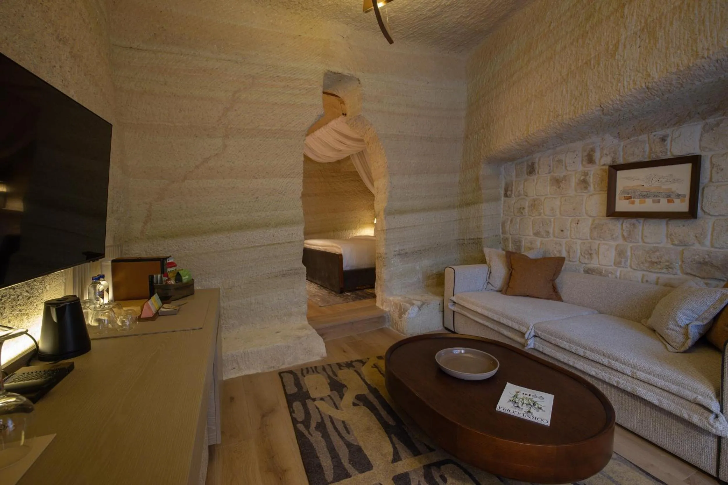 Seating area in Avantgarde Refined Caves Of Cappadocia