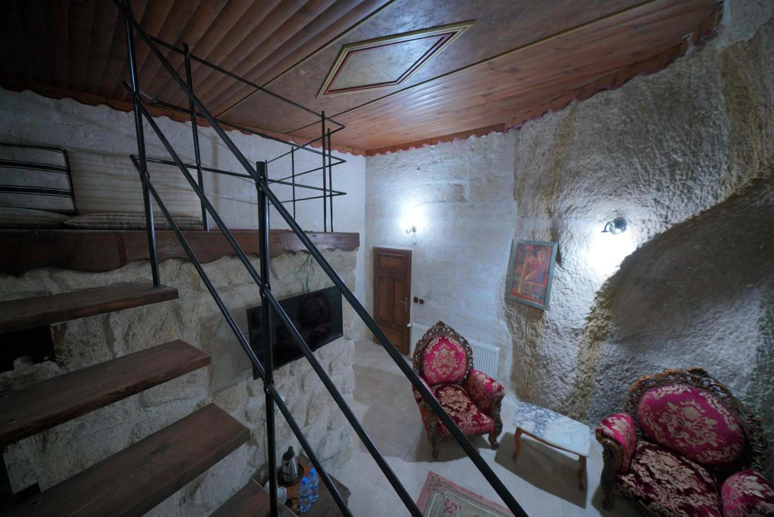 Seating area in Holiday Cave Hotel