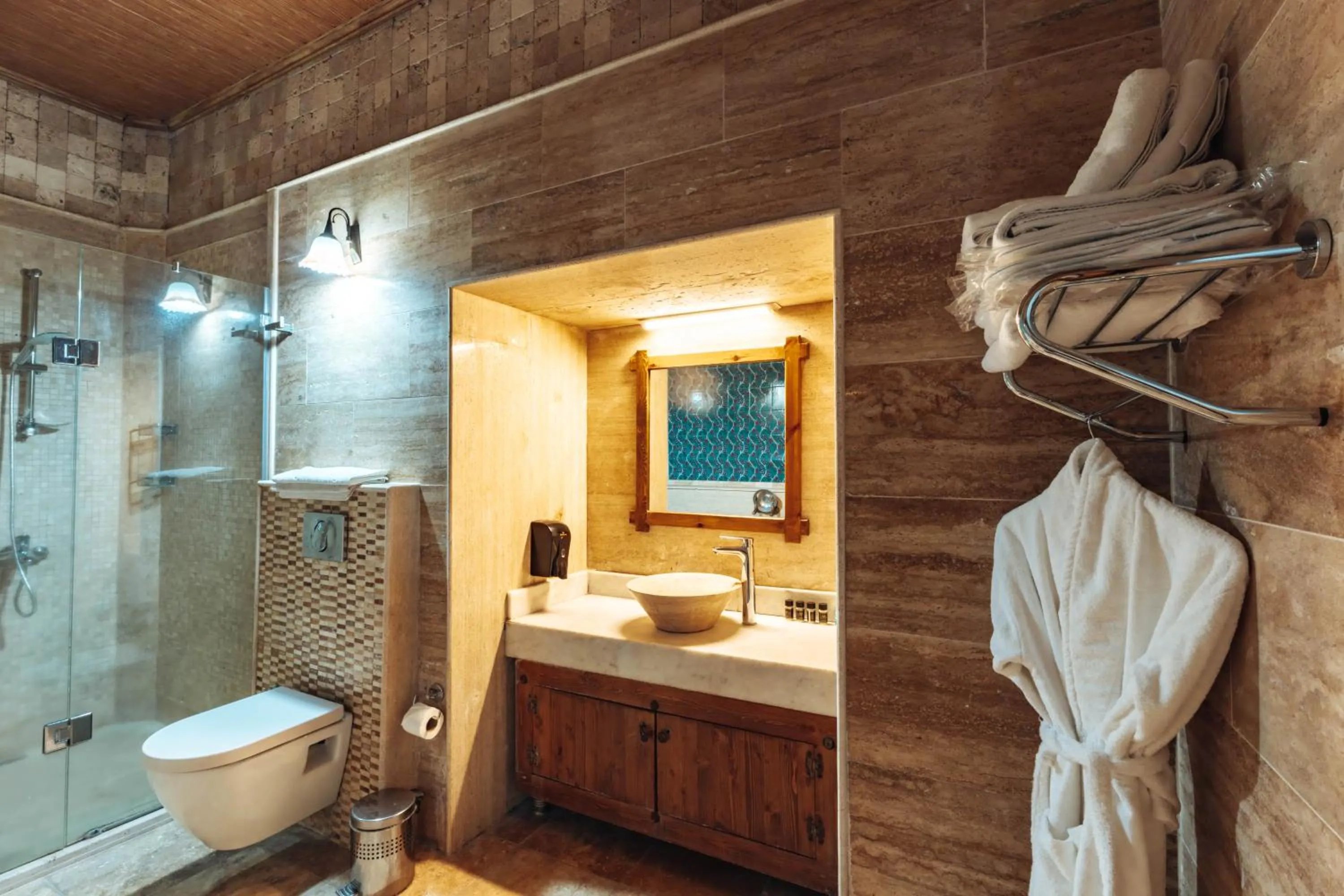 Toilet in Holiday Cave Hotel