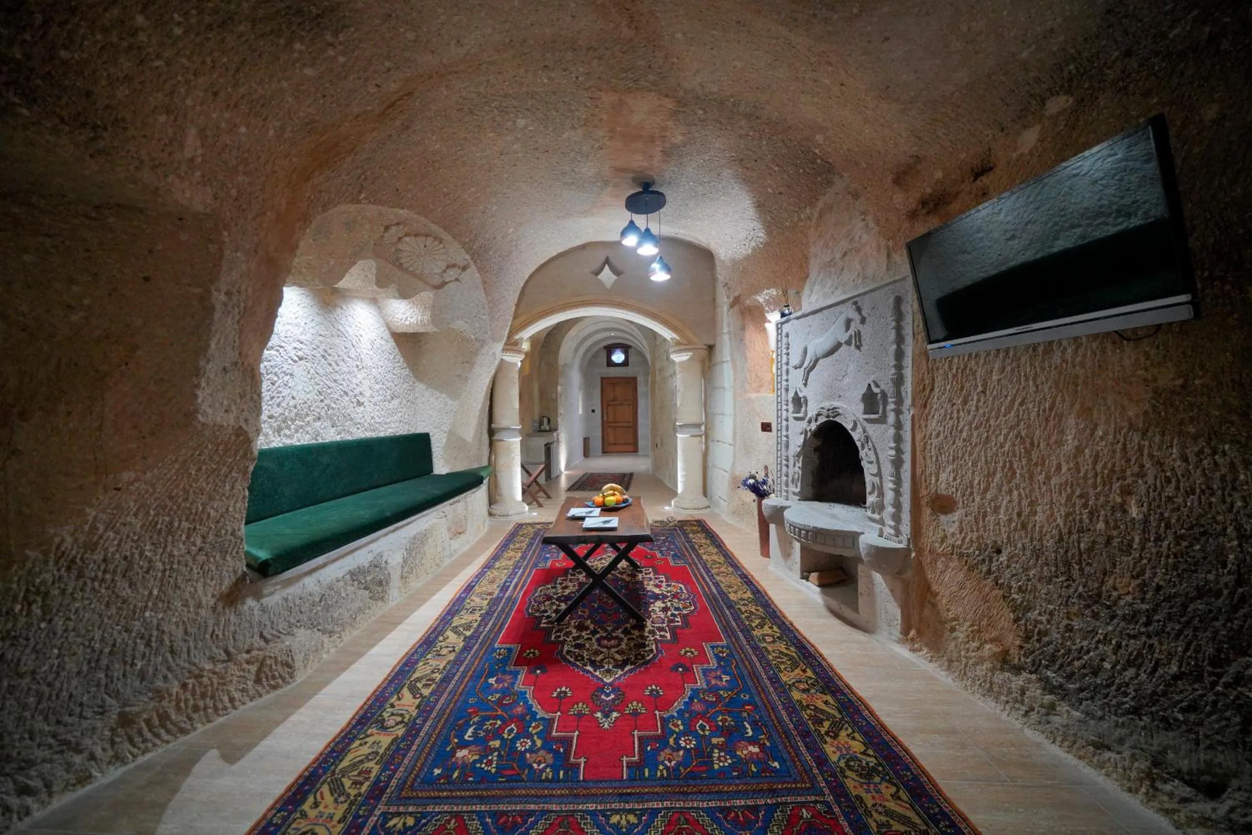 Seating area in Holiday Cave Hotel