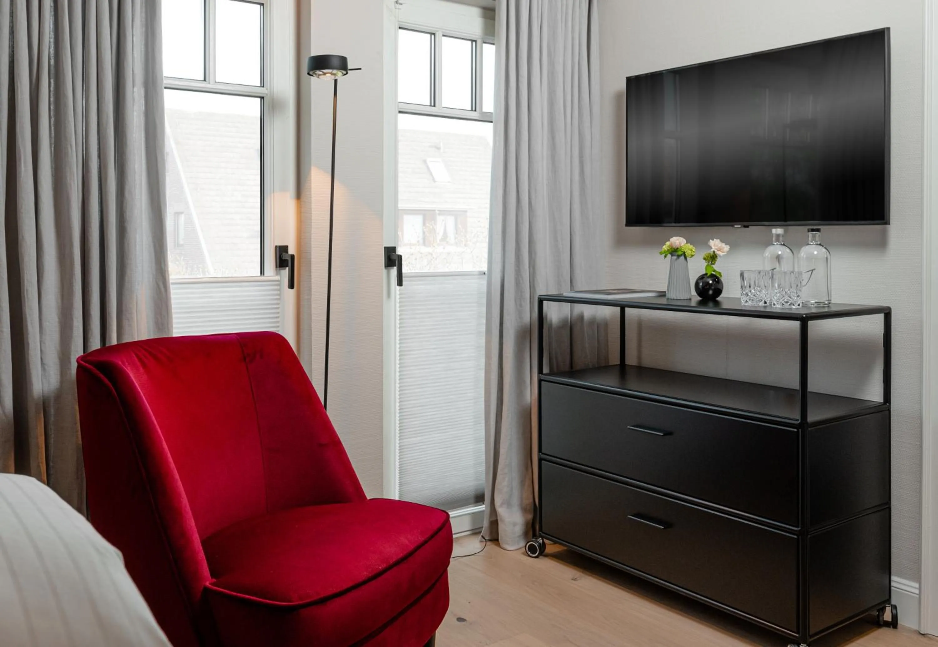 Seating area, Bed in Jaumann's Südwind Sylt