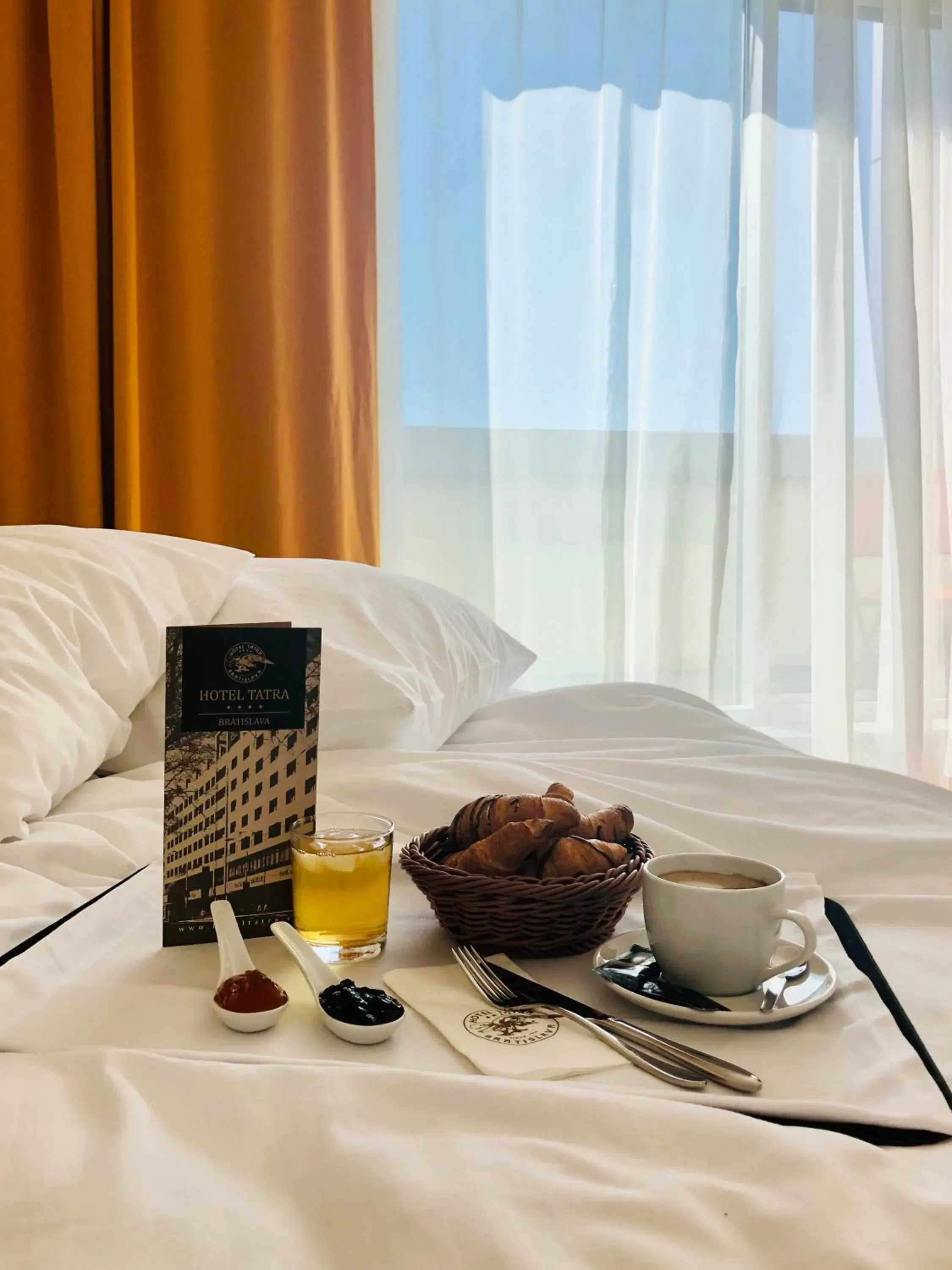 View (from property/room), Bed in Hotel Tatra View (from property/room), Bed in Hotel Tatra