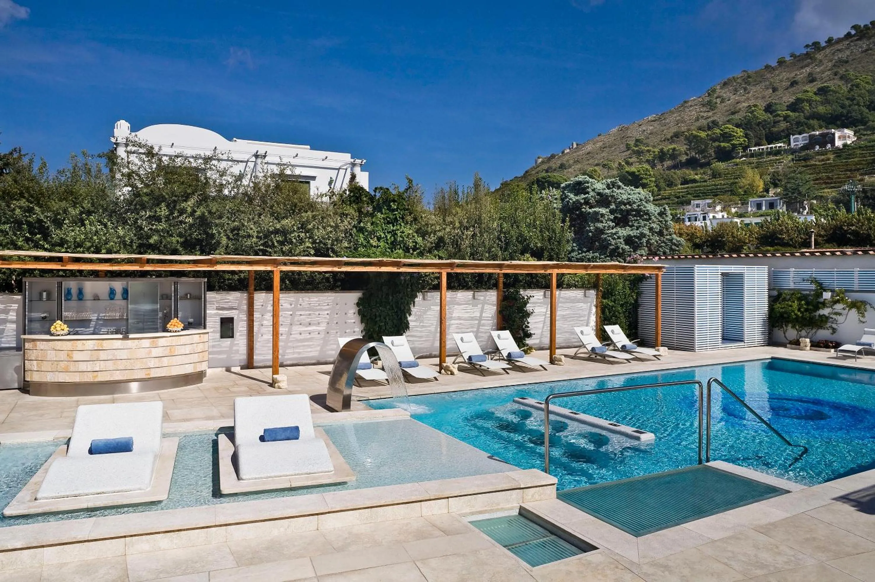 Swimming pool in Hotel Villa Blu Capri