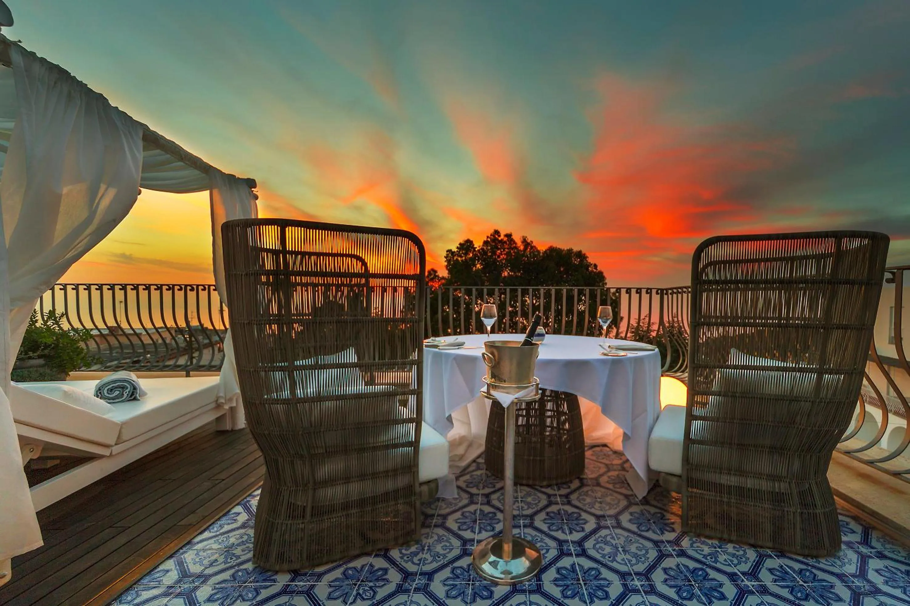 Balcony/Terrace in Hotel Villa Blu Capri