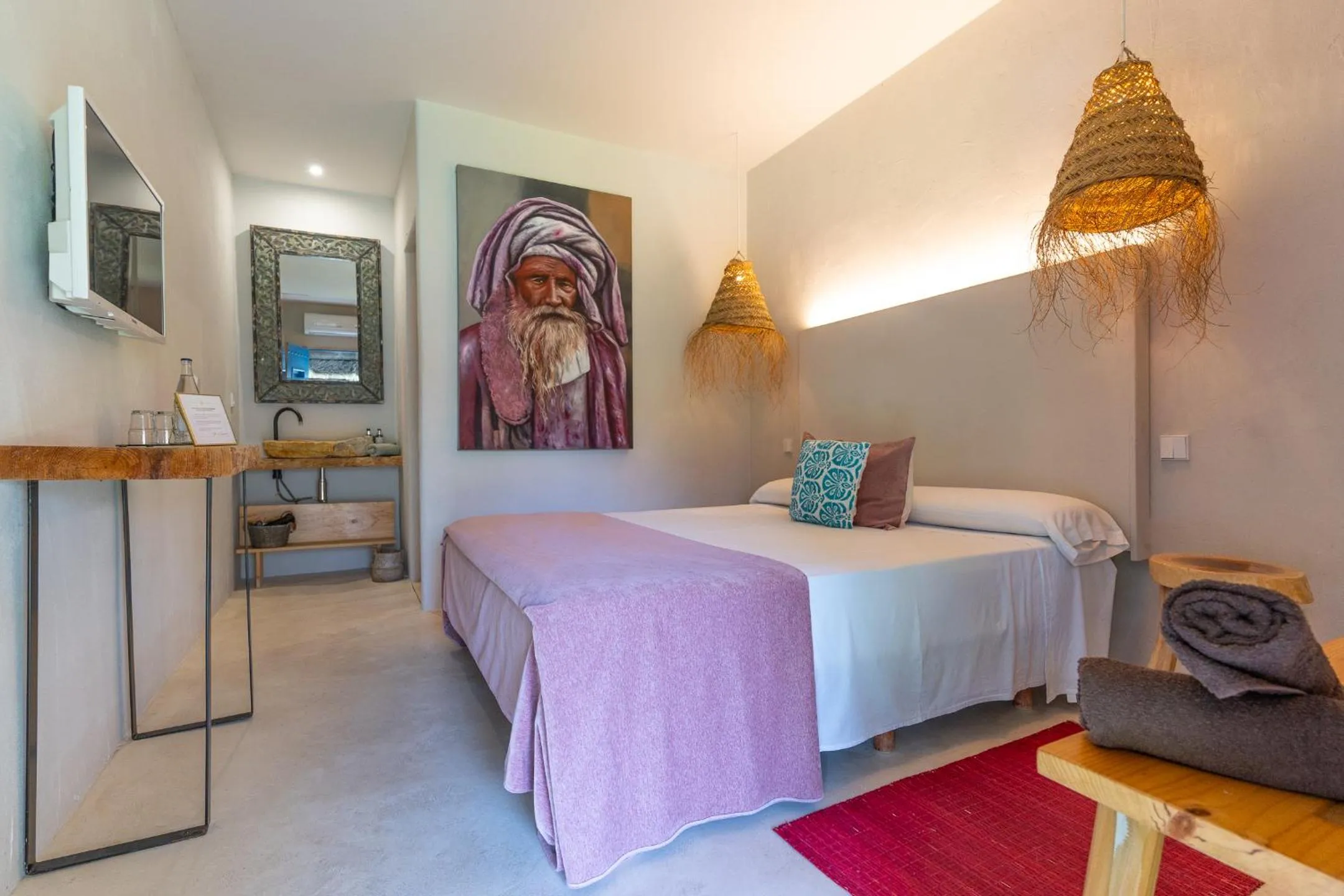 Bed in Boho Suites Denia