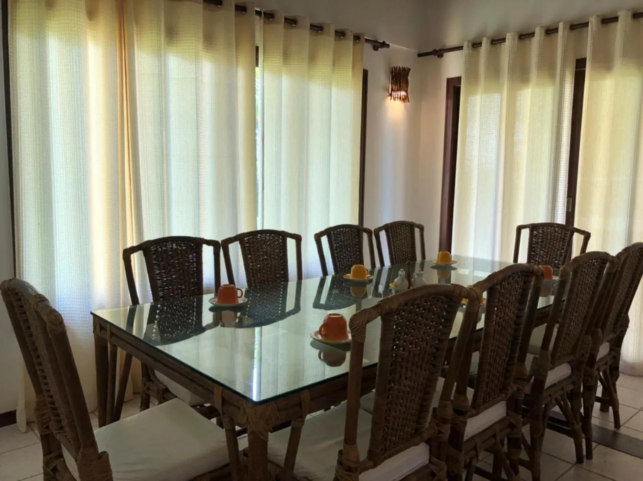 Dining area in Lagoa Eco Village