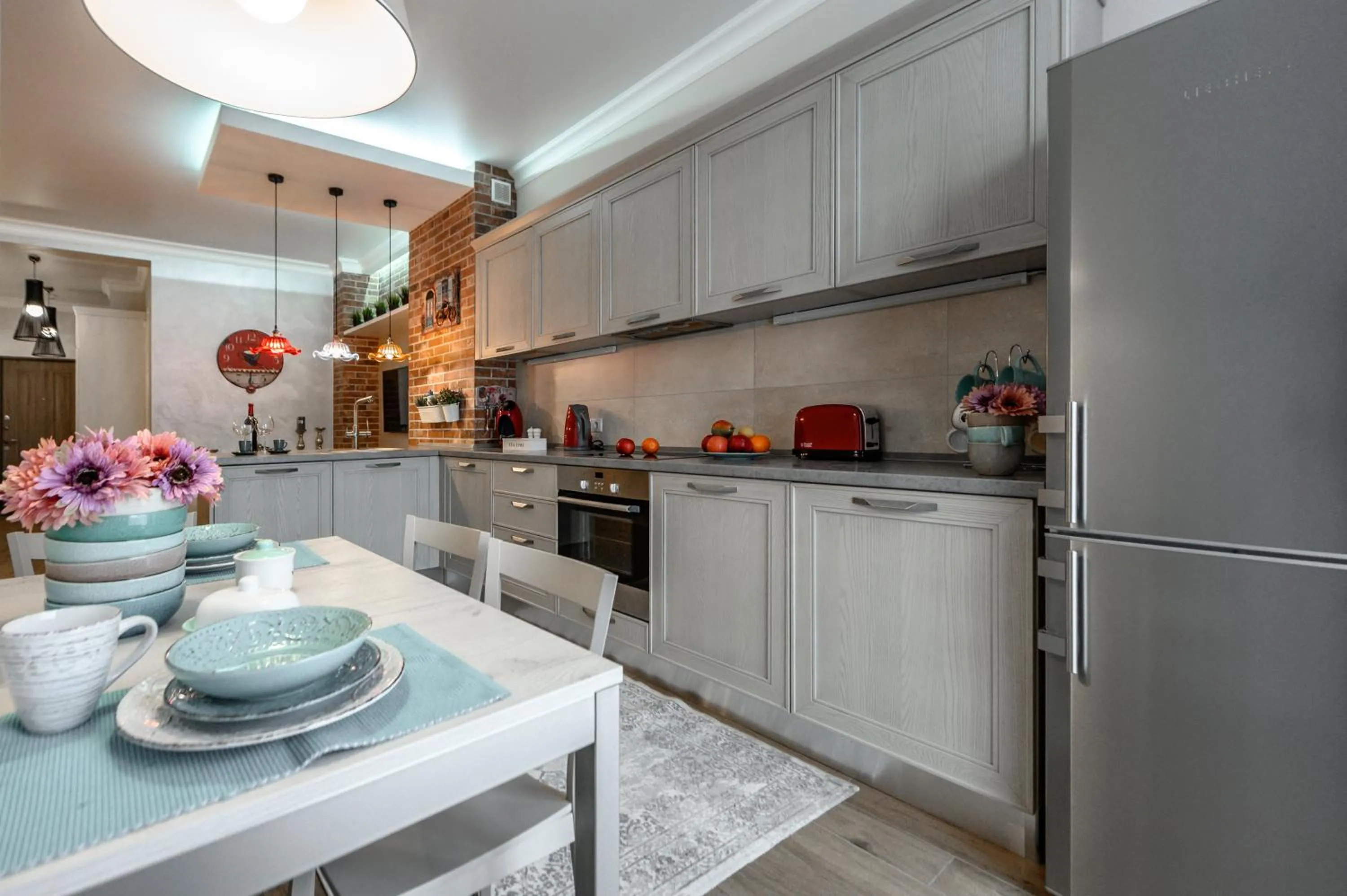 Kitchen or kitchenette in Arkadia Plaza Design Apartment
