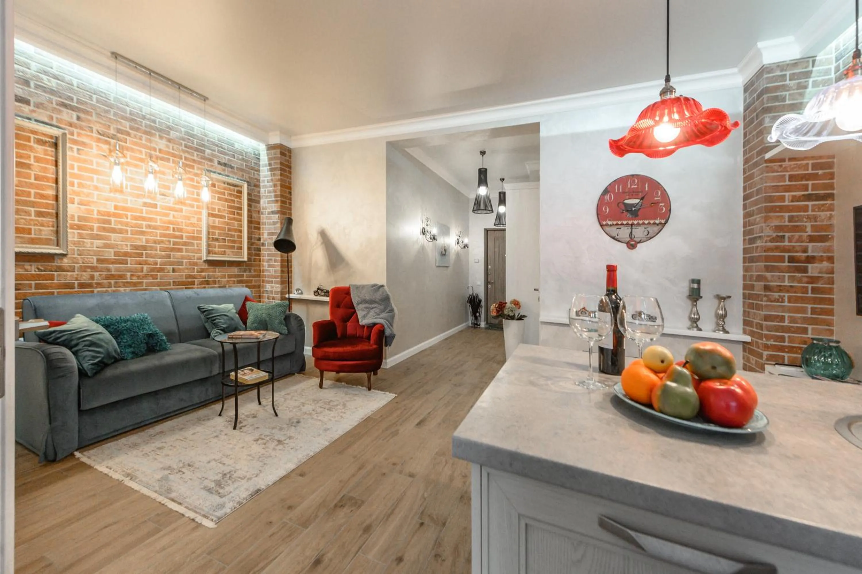 Seating area in Arkadia Plaza Design Apartment